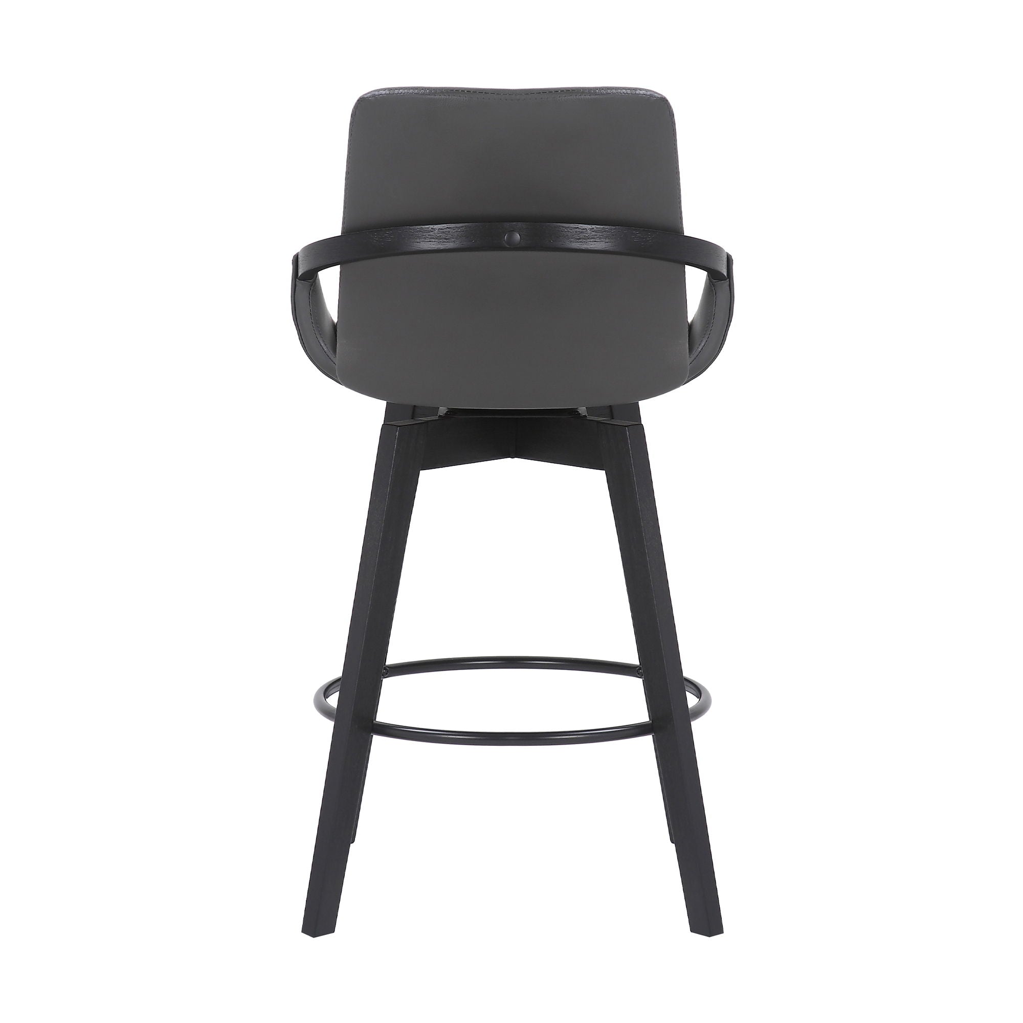 Baylor - Swivel Bar Stool With Black Frame
