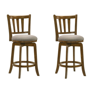 Wren - Modern Farmhouse Swivel Wood Counter Height Kitchen Bar Stool