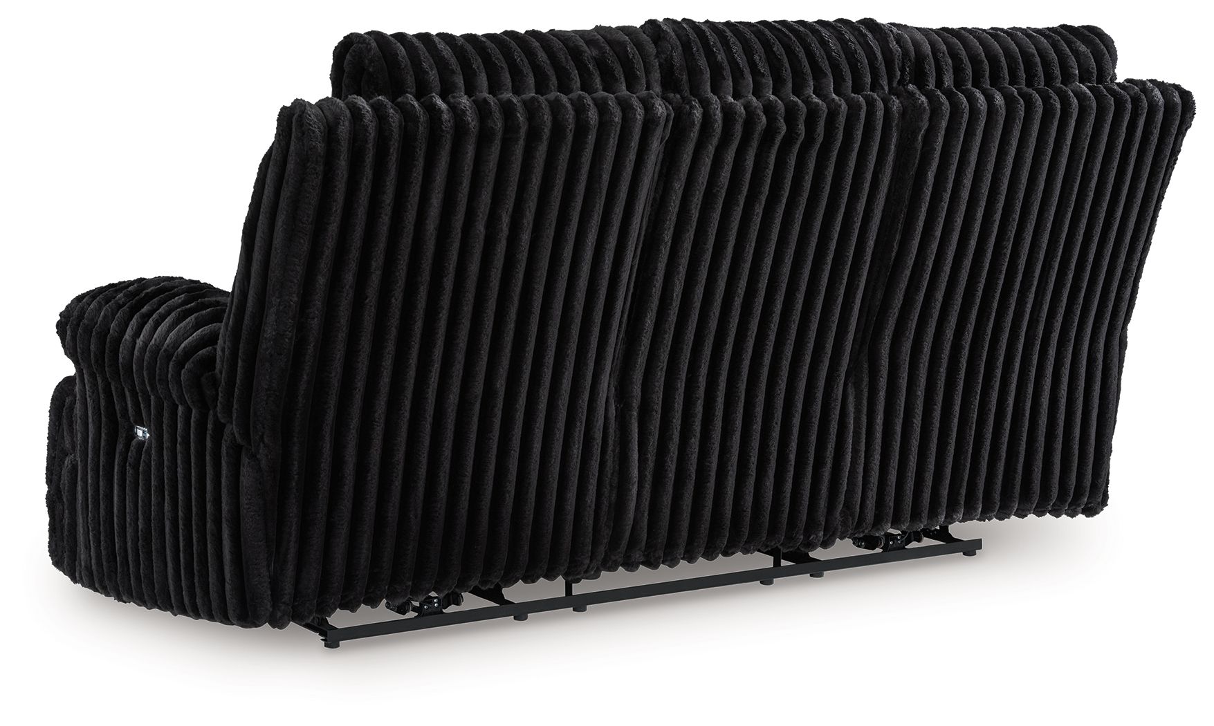 Rhine Falls - Reclining Power Sofa With Drop Down Table - Onyx