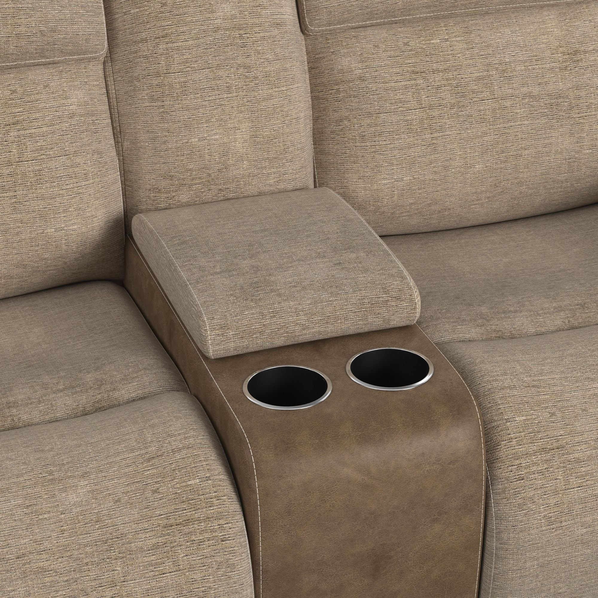 Hornet - 3 Piece Sectional Set With Console And 2 Recliners