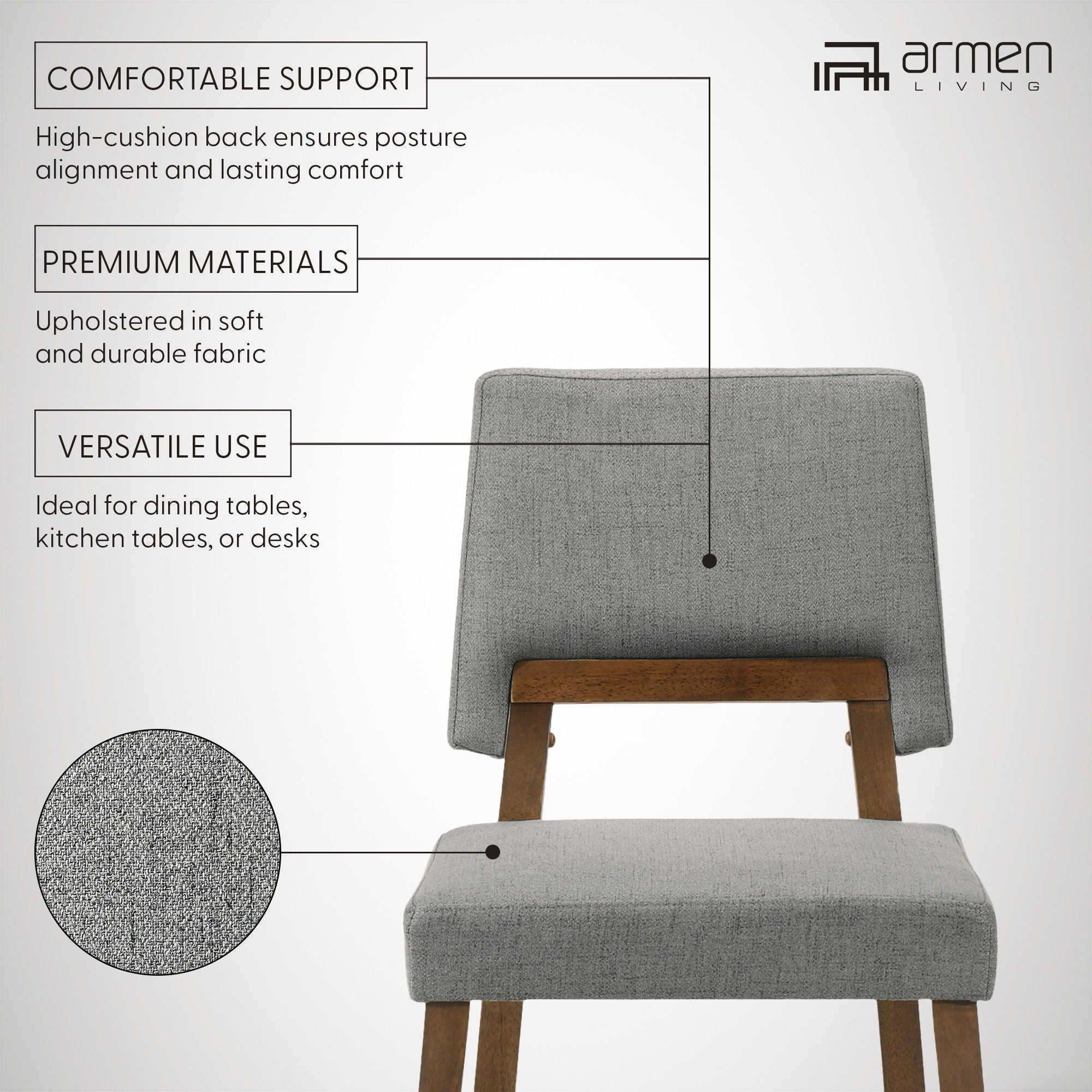 Channell - Dining Chair With Walnut Frame