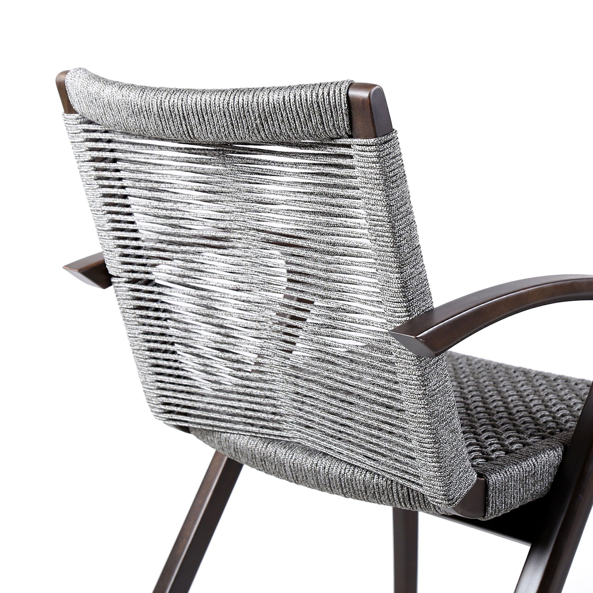 Nabila - Outdoor Wood And Rope Dining Chairs (Set of 2)