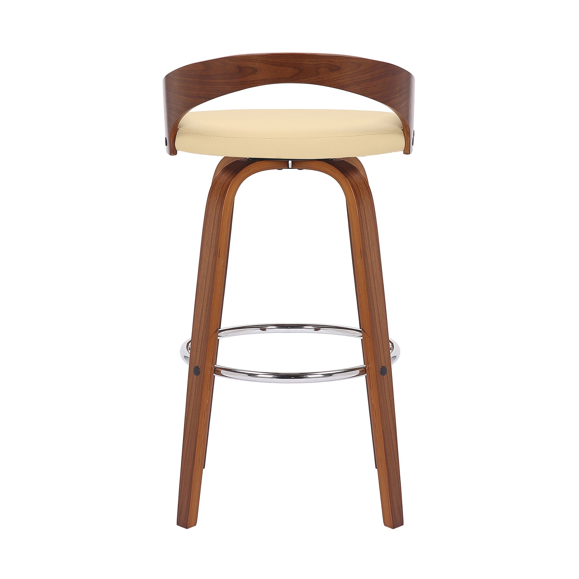 Sonia - 30" Bar Height Swivel Bar Stool - Walnut Wood