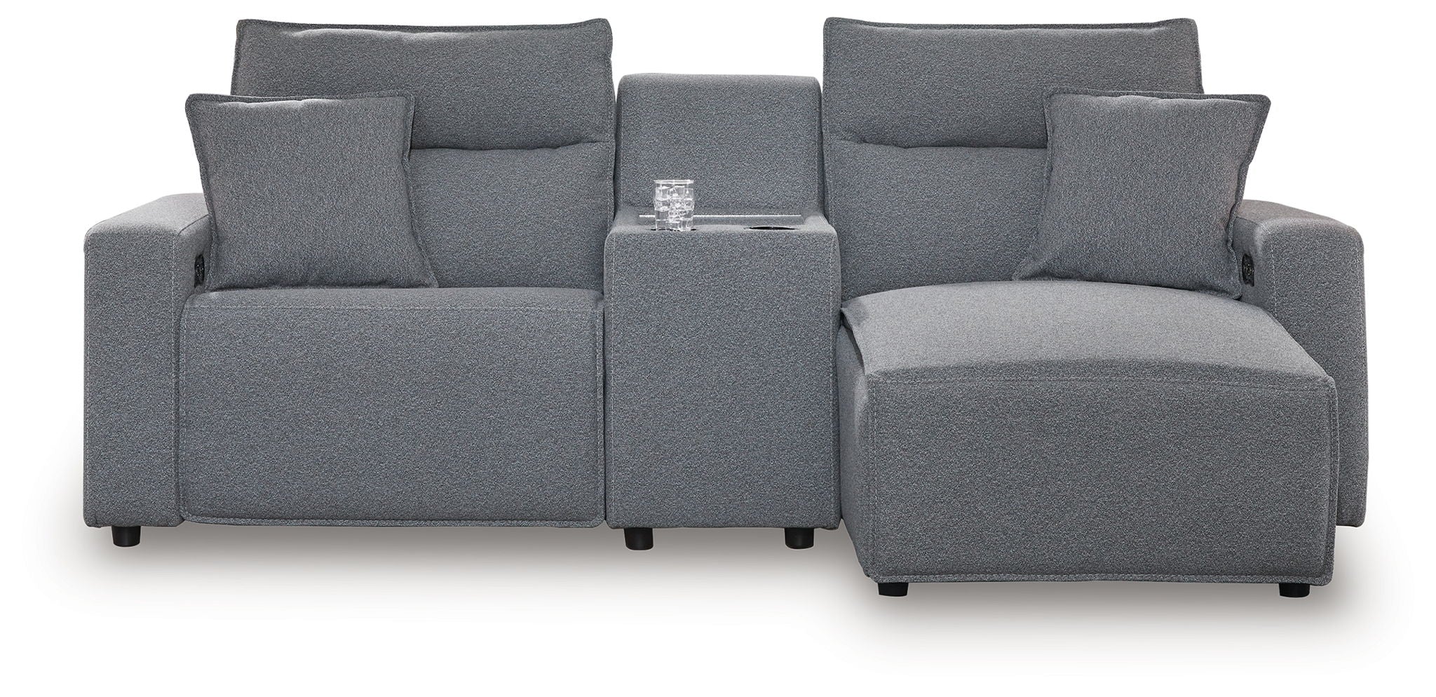 ModMax II - Salt And Pepper - Reclining Sectional