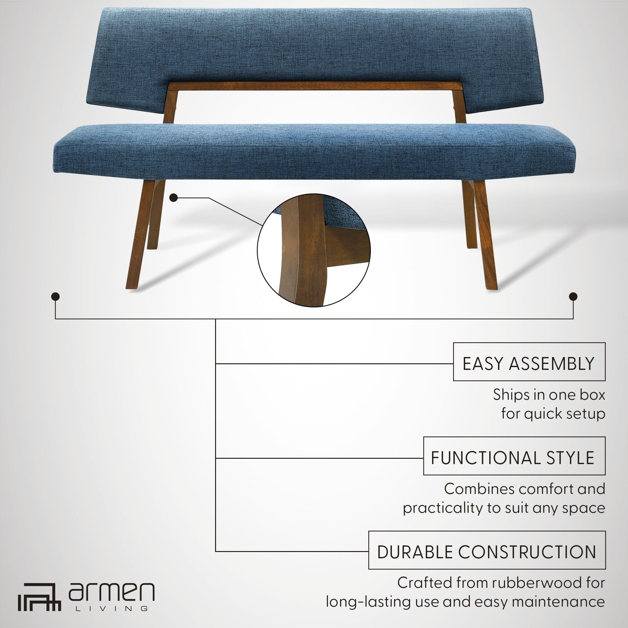 Channell - Wood Dining Bench