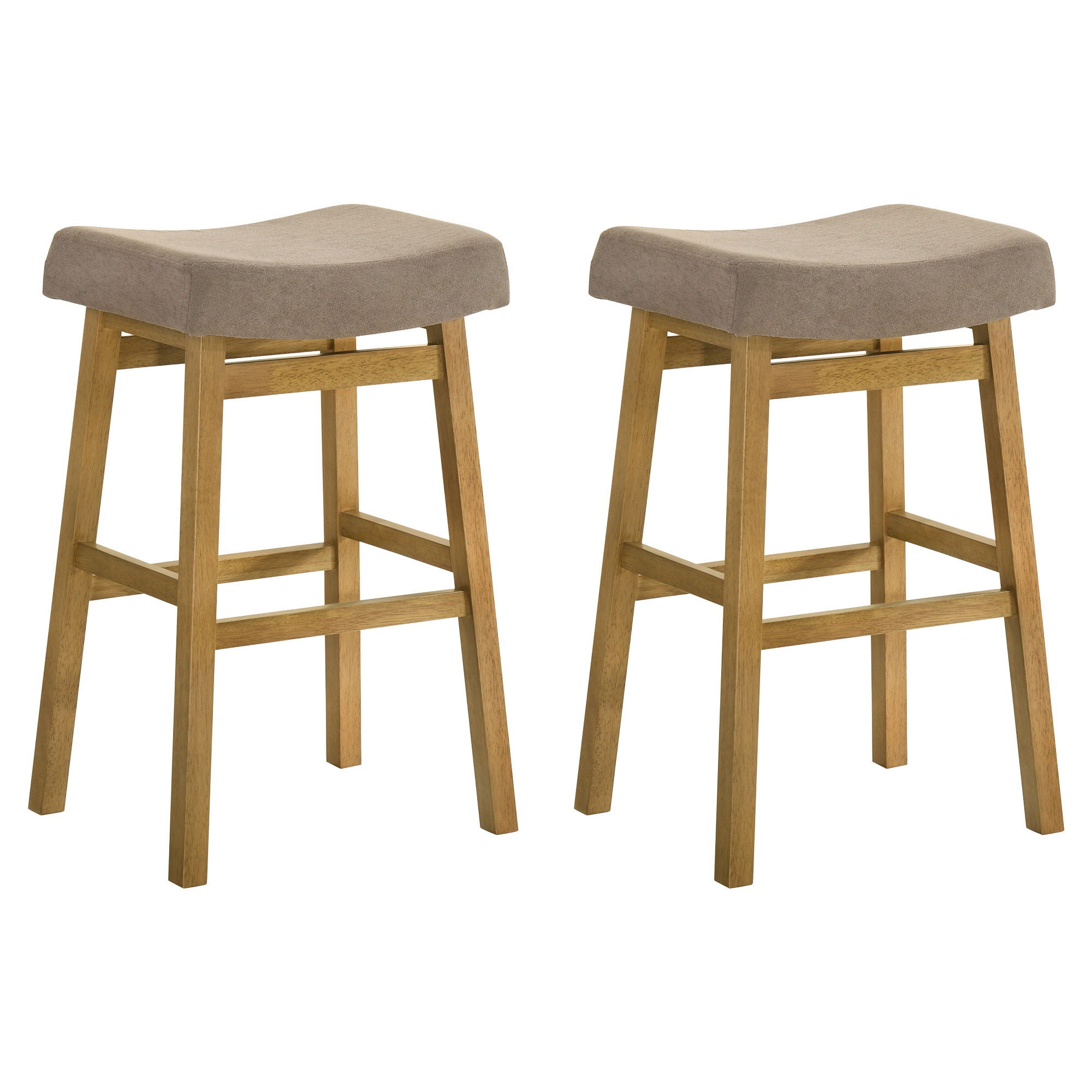 Lenon - Modern Farmhouse Wood Bar Height Kitchen Bar Stool