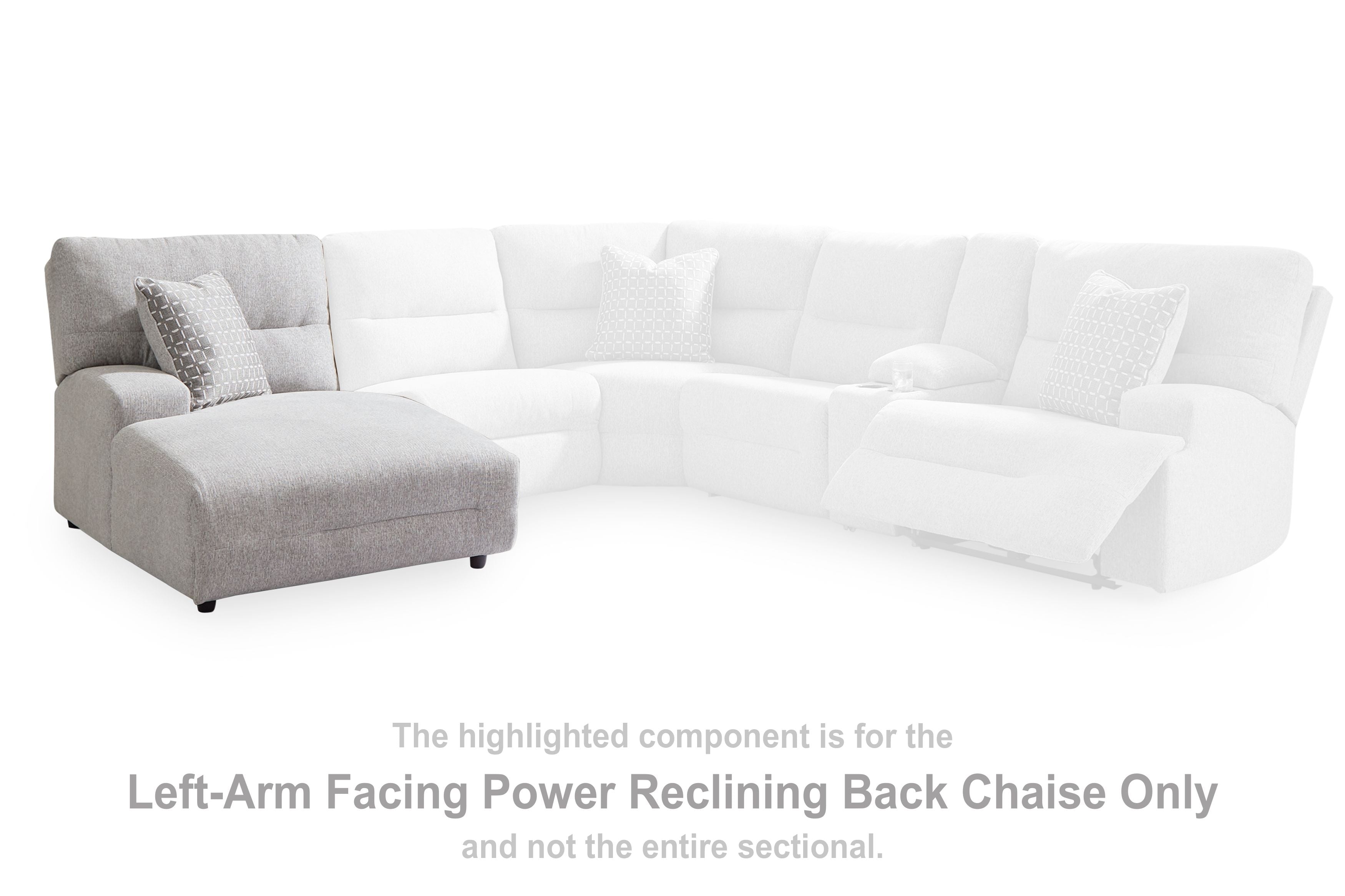 Acklen Place - Laf Power Reclining Back Chaise - Pewter