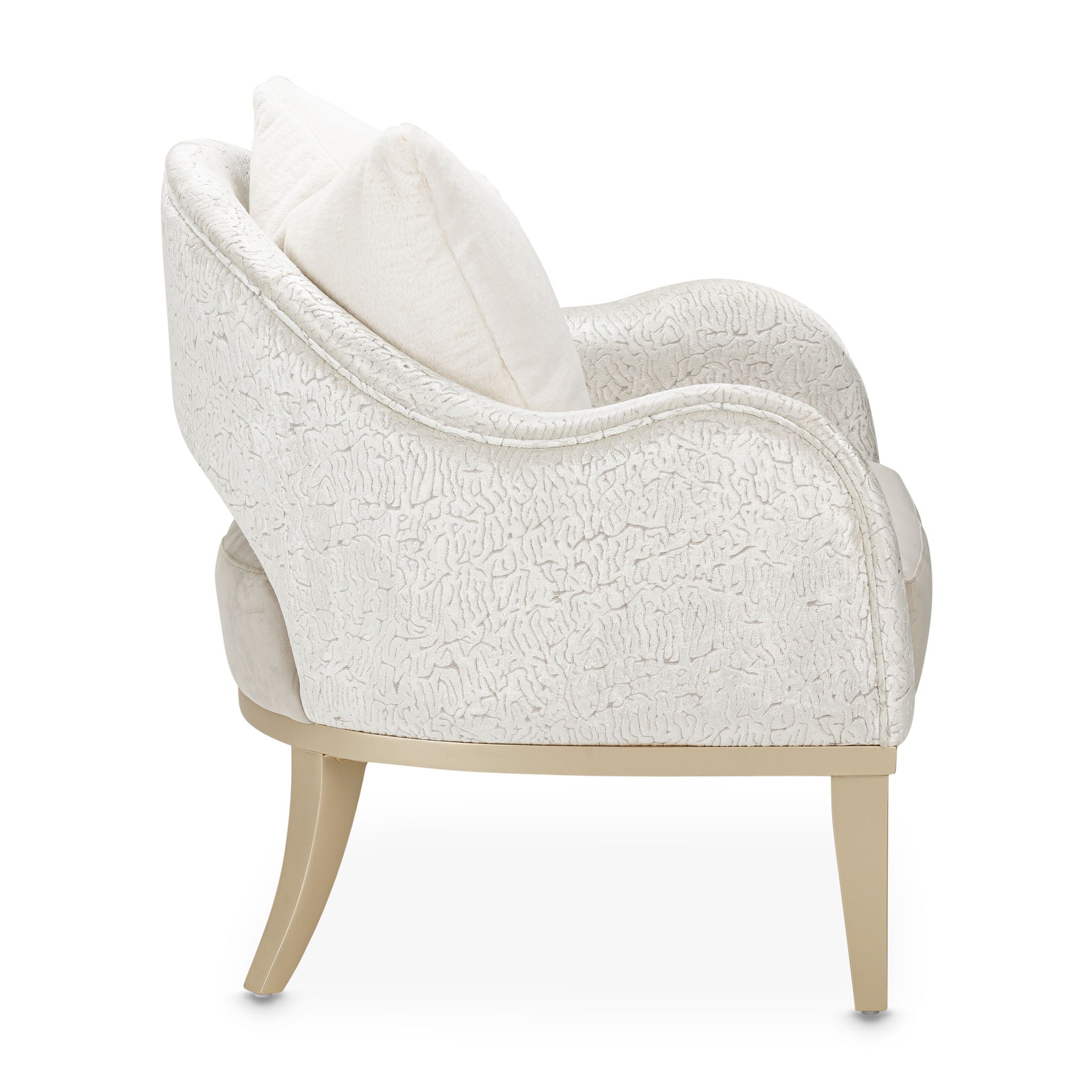 Yvette - Accent Chair - Porcini / Medium Champagne