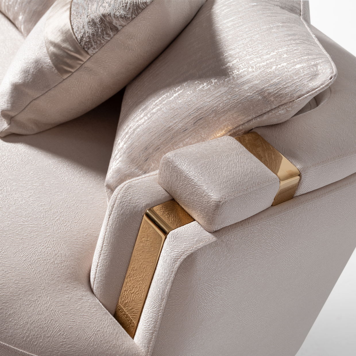 Carmela - Sofa - Almond / Gold