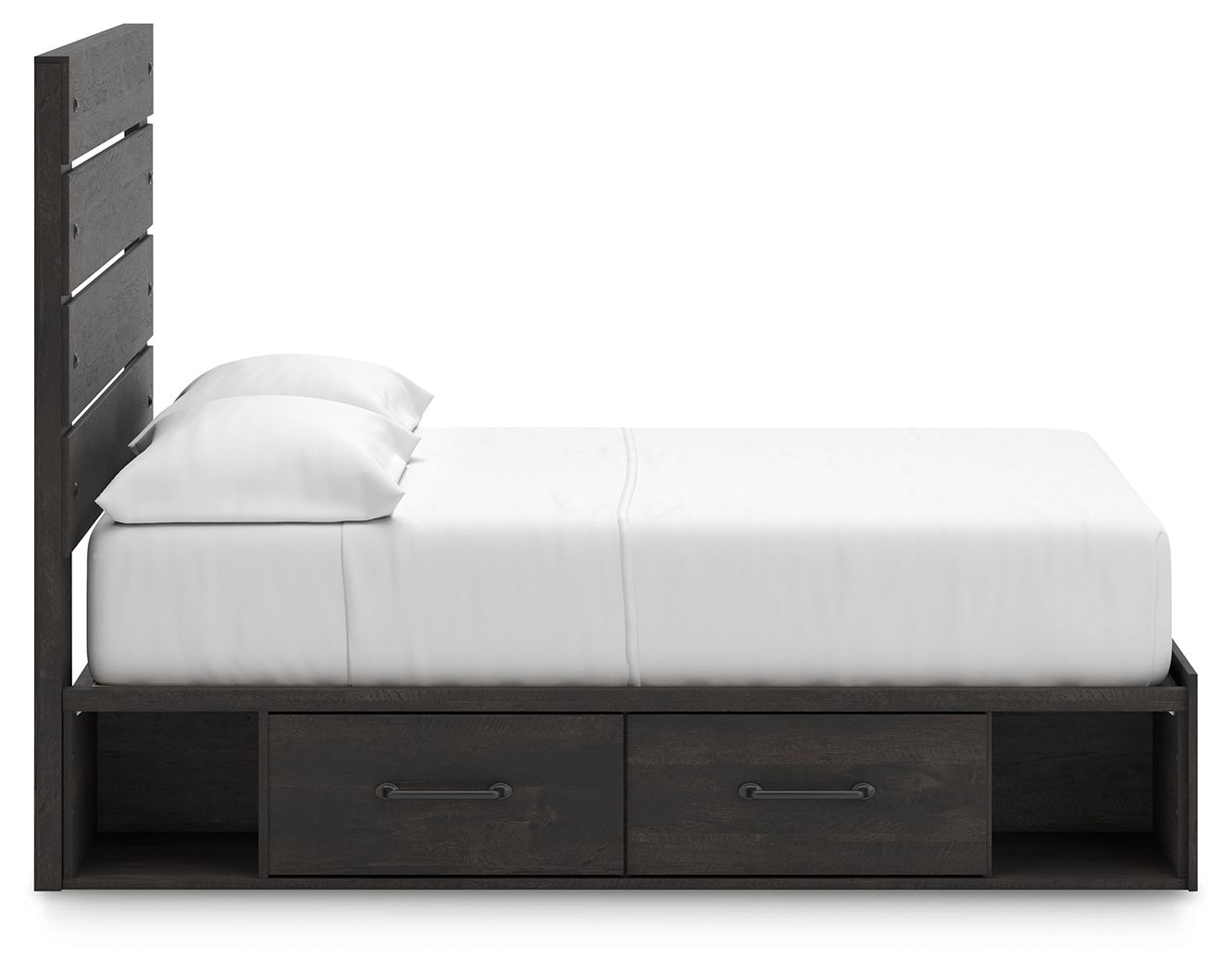 Hollivern - Panel Bed With Storage