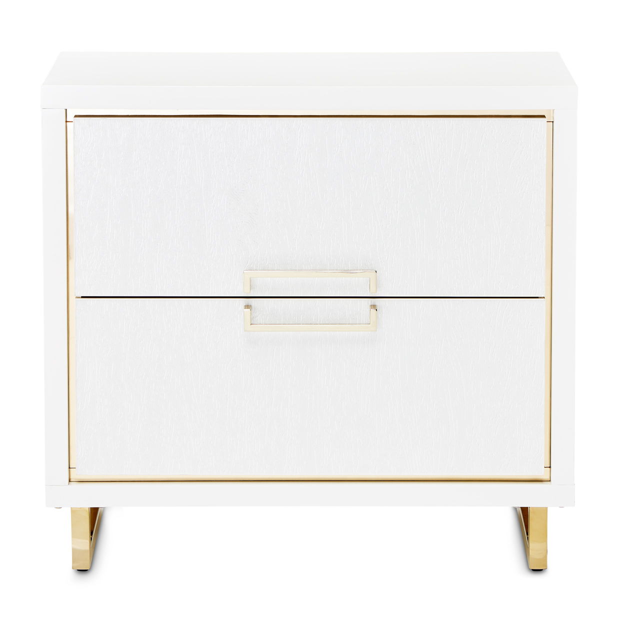 Palm Gate - Nightstand - Cloud White