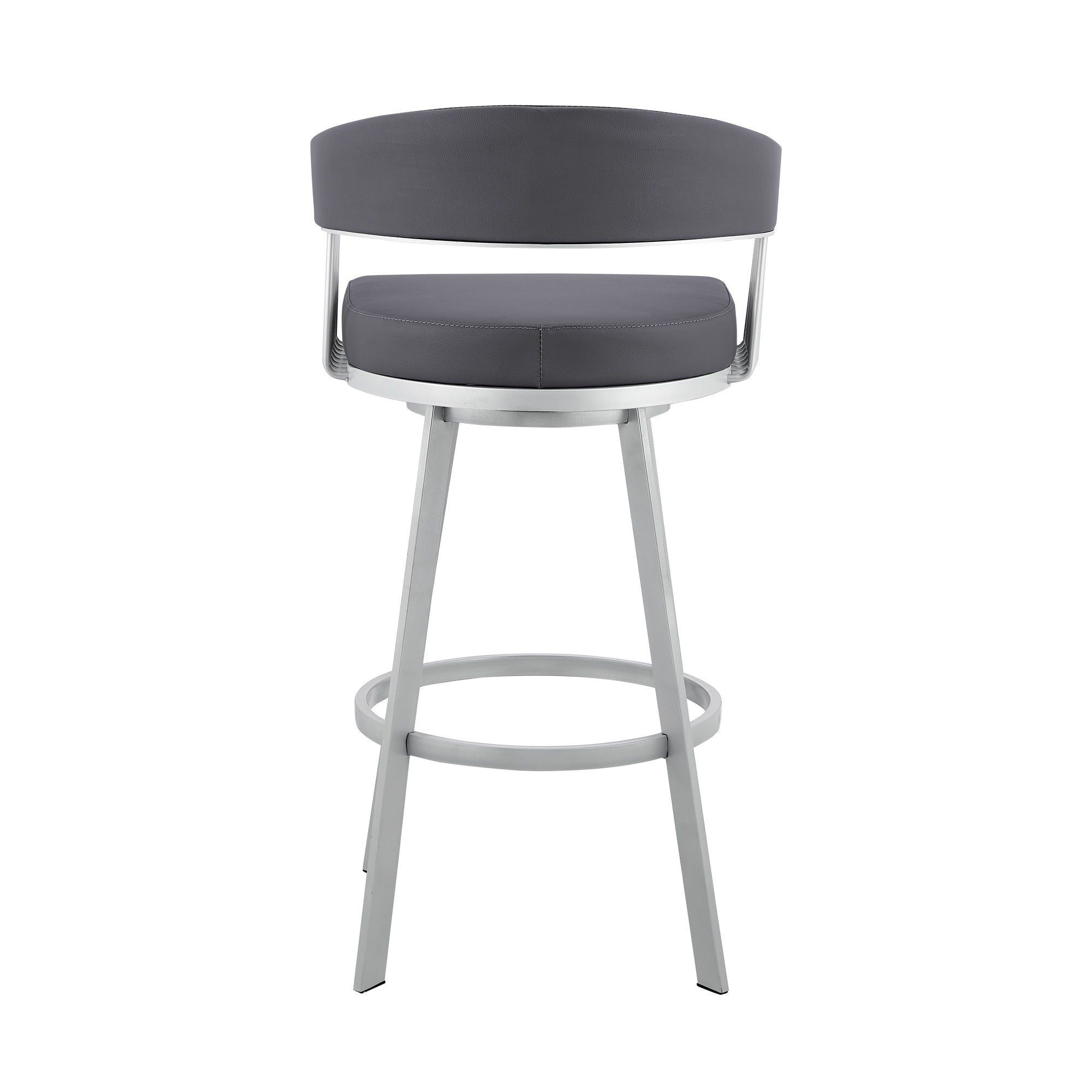 Bronson - Faux Leather Metal Bar Stool