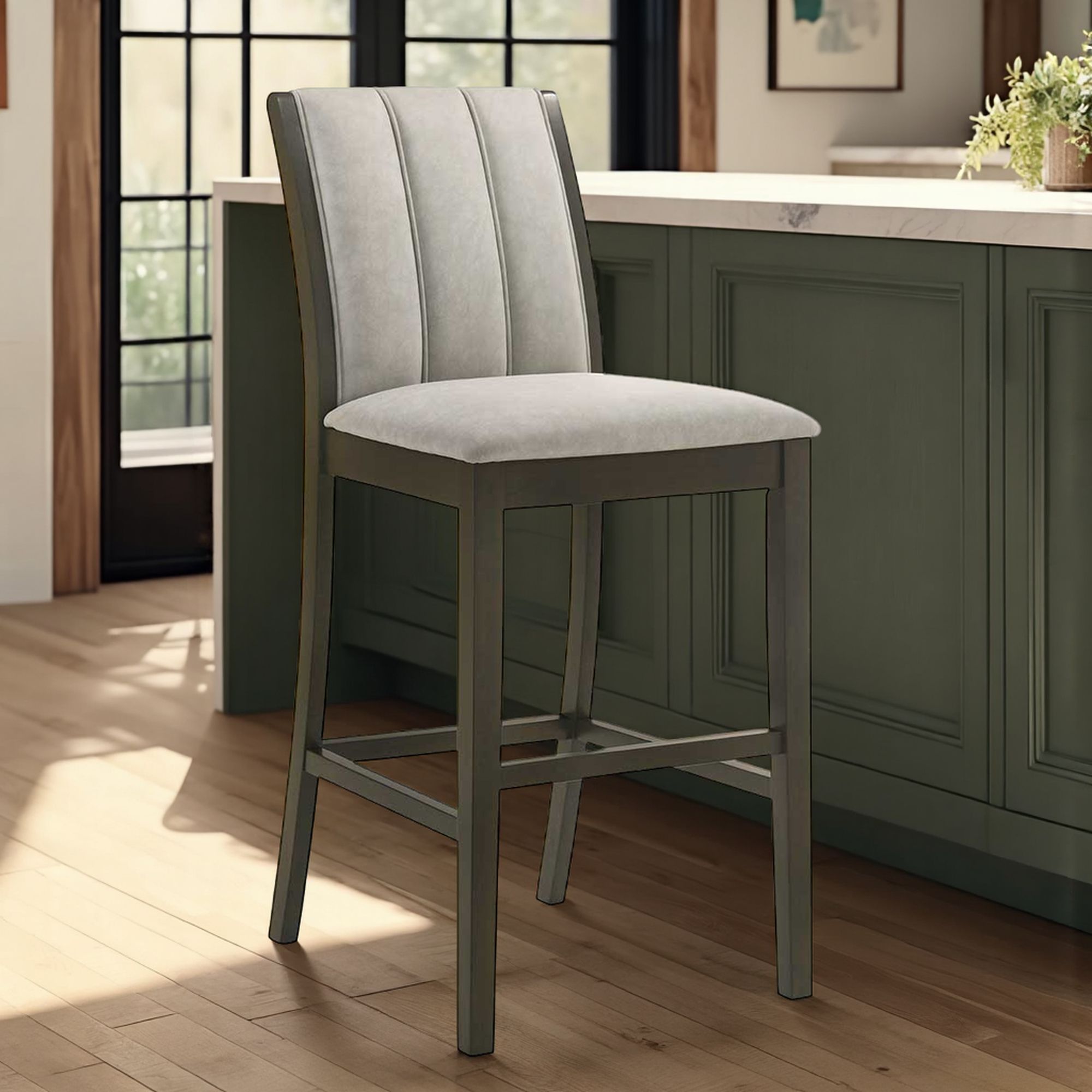 Nolan - 26" Counter Height Rubberwood Barstool