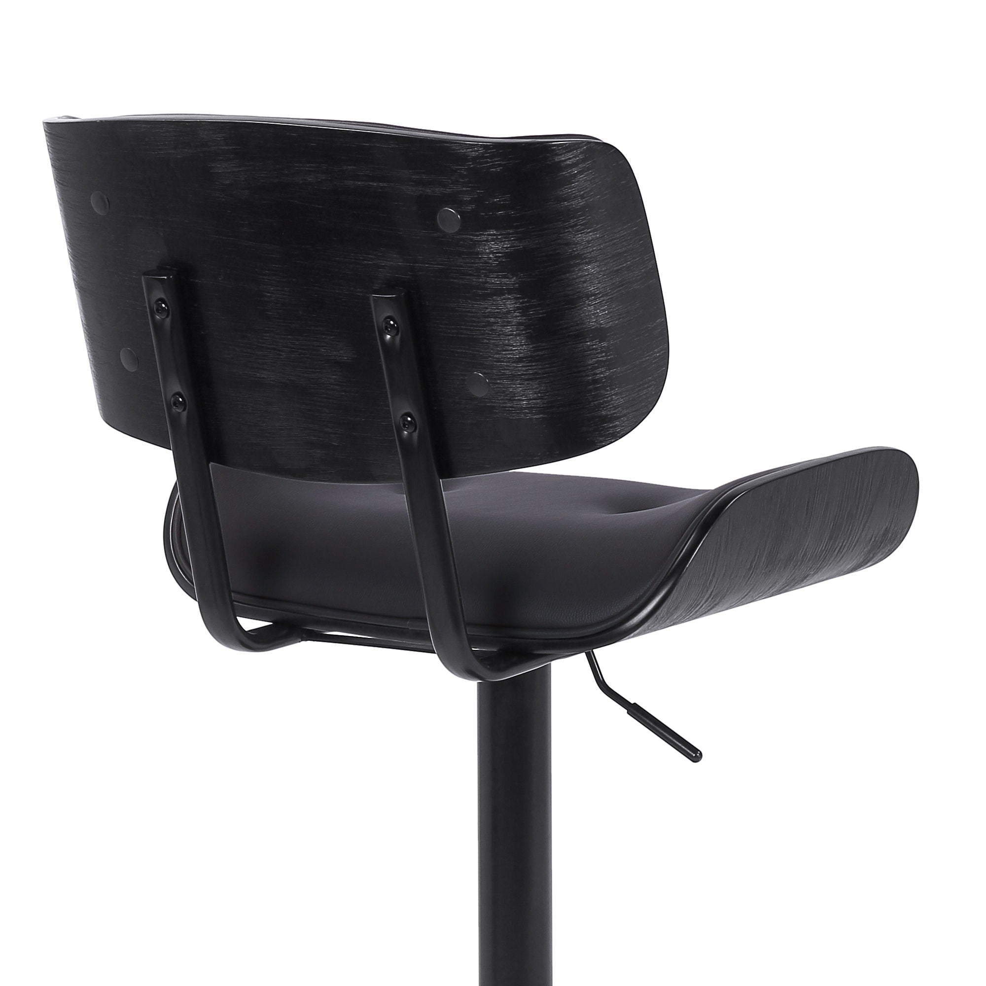 Brooklyn - Adjustable Swivel Bar Stool With Base - Black