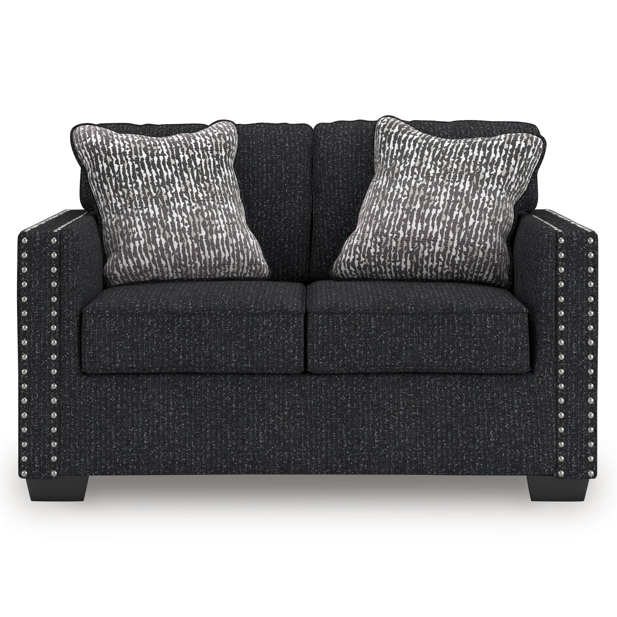 Jasmine Peaks - Loveseat - Coal