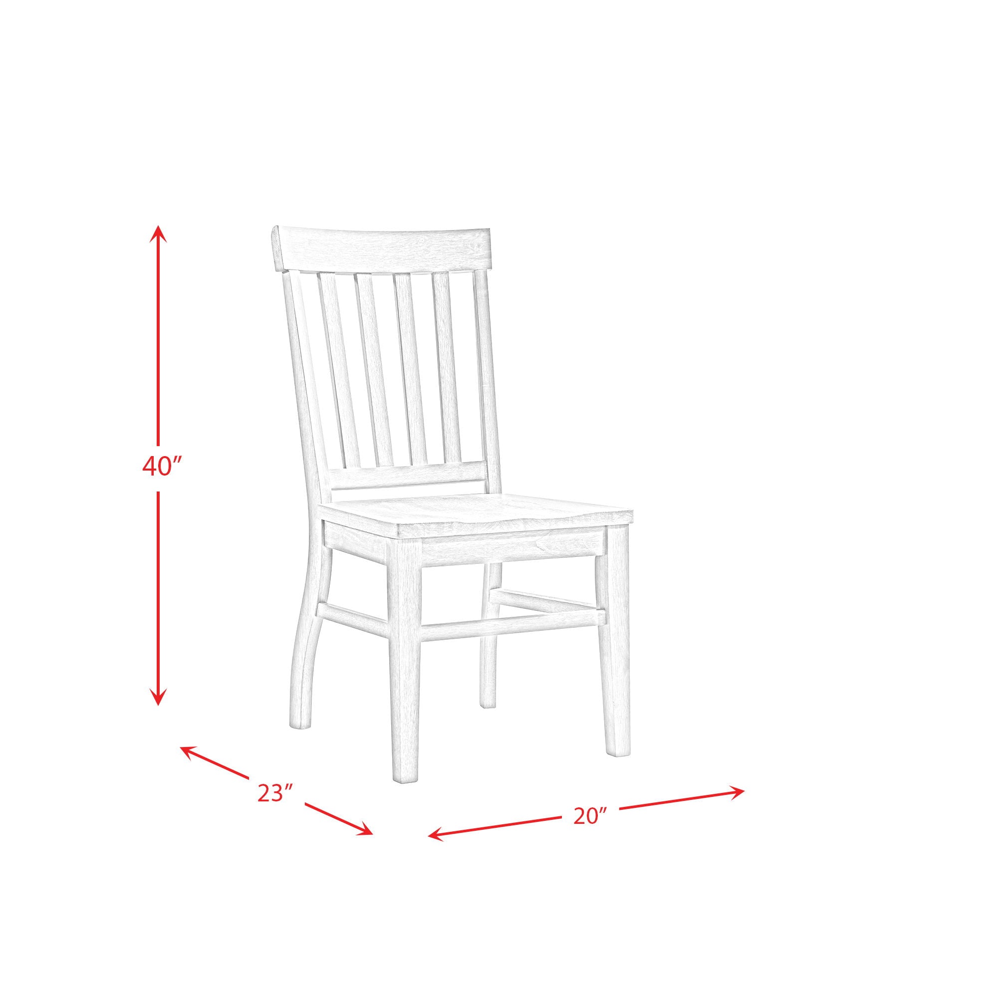 Lakeview - 5 Piece Rectangular Dining Set (Table & Four Chairs) - White