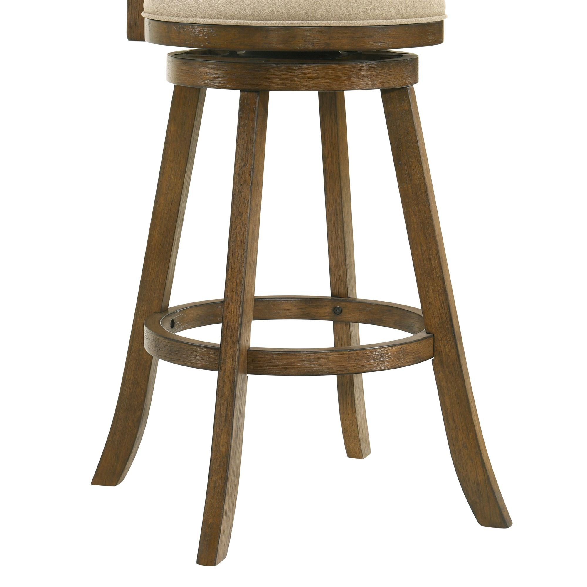 Kodi - Modern Farmhouse Swivel Wood Bar Height Kitchen Bar Stool