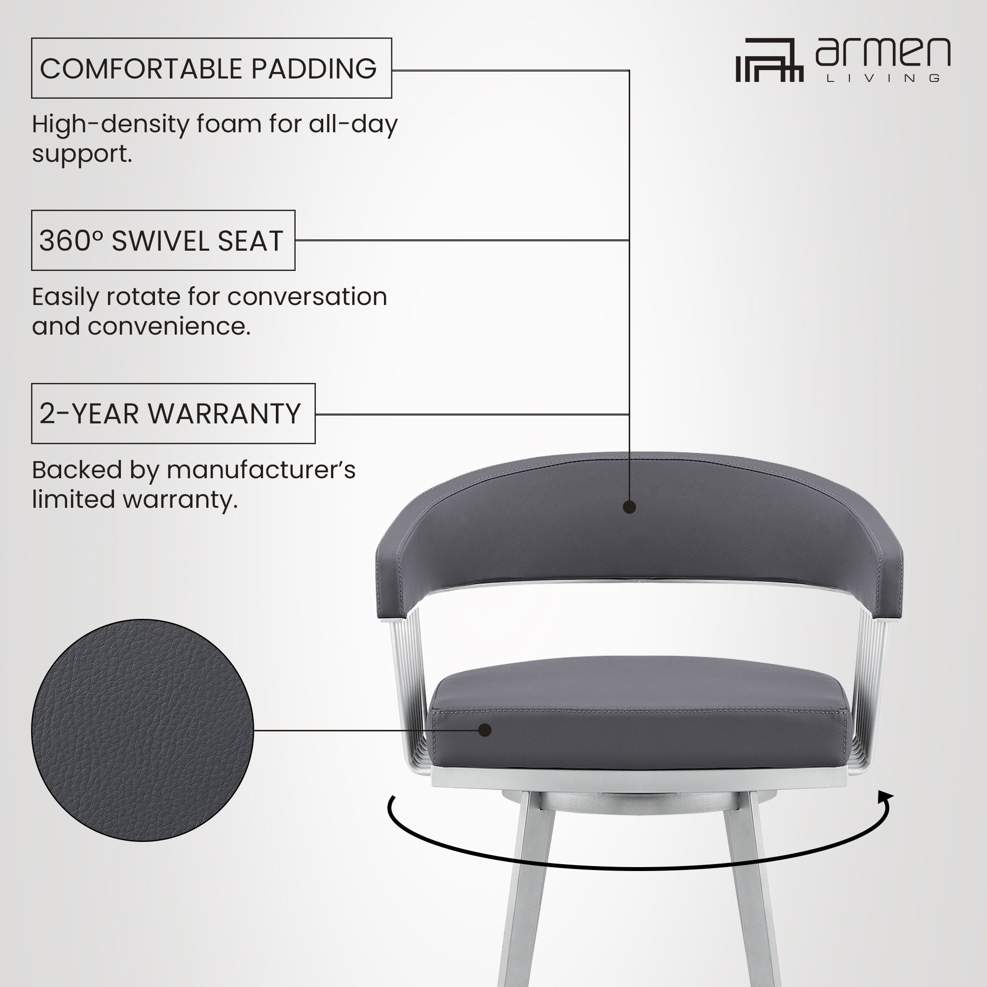Chelsea - Swivel Bar Stool