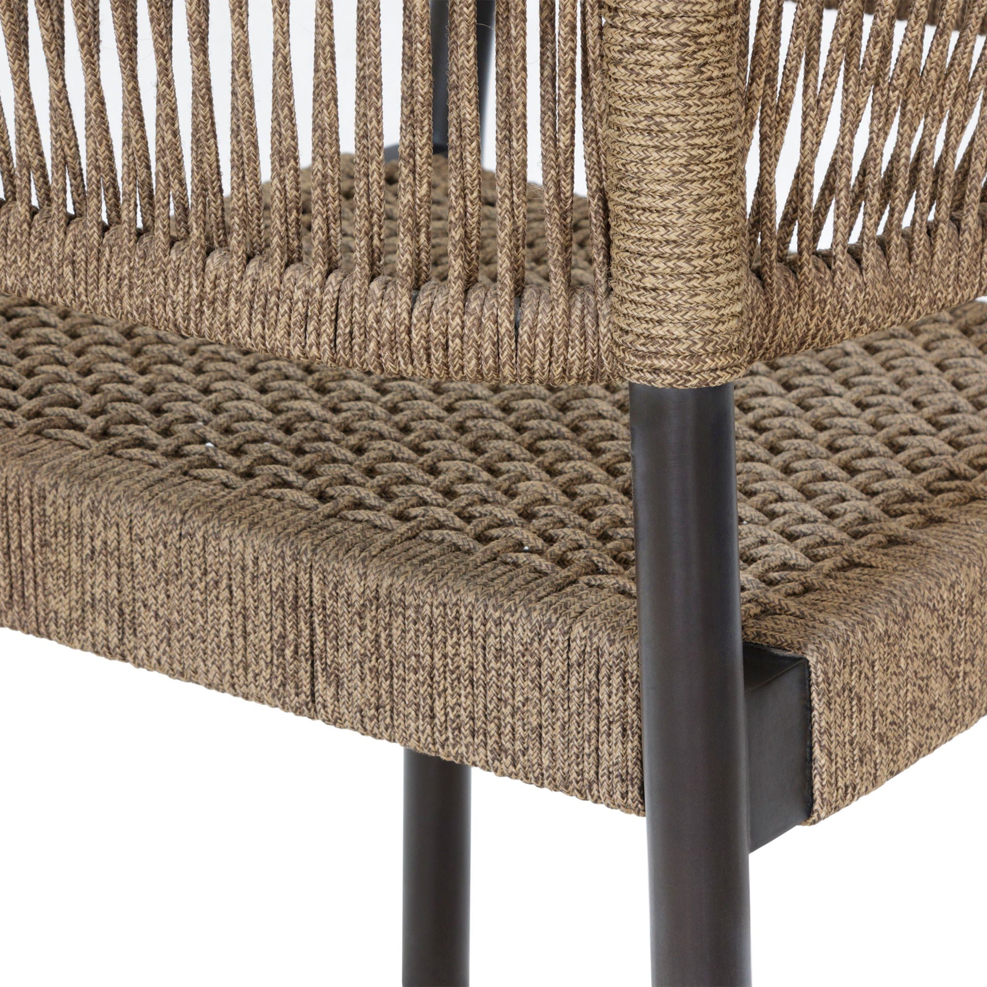 Doris - Outdoor Patio Dining Chair (Set of 2) - Dark Eucalyptus / Truffle