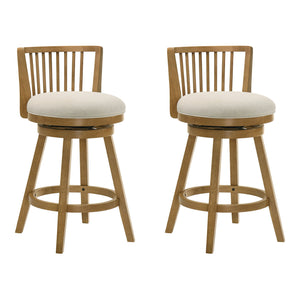 Harper - 26" Amber Glow Counter Height Rubberwood Swivel Barstool
