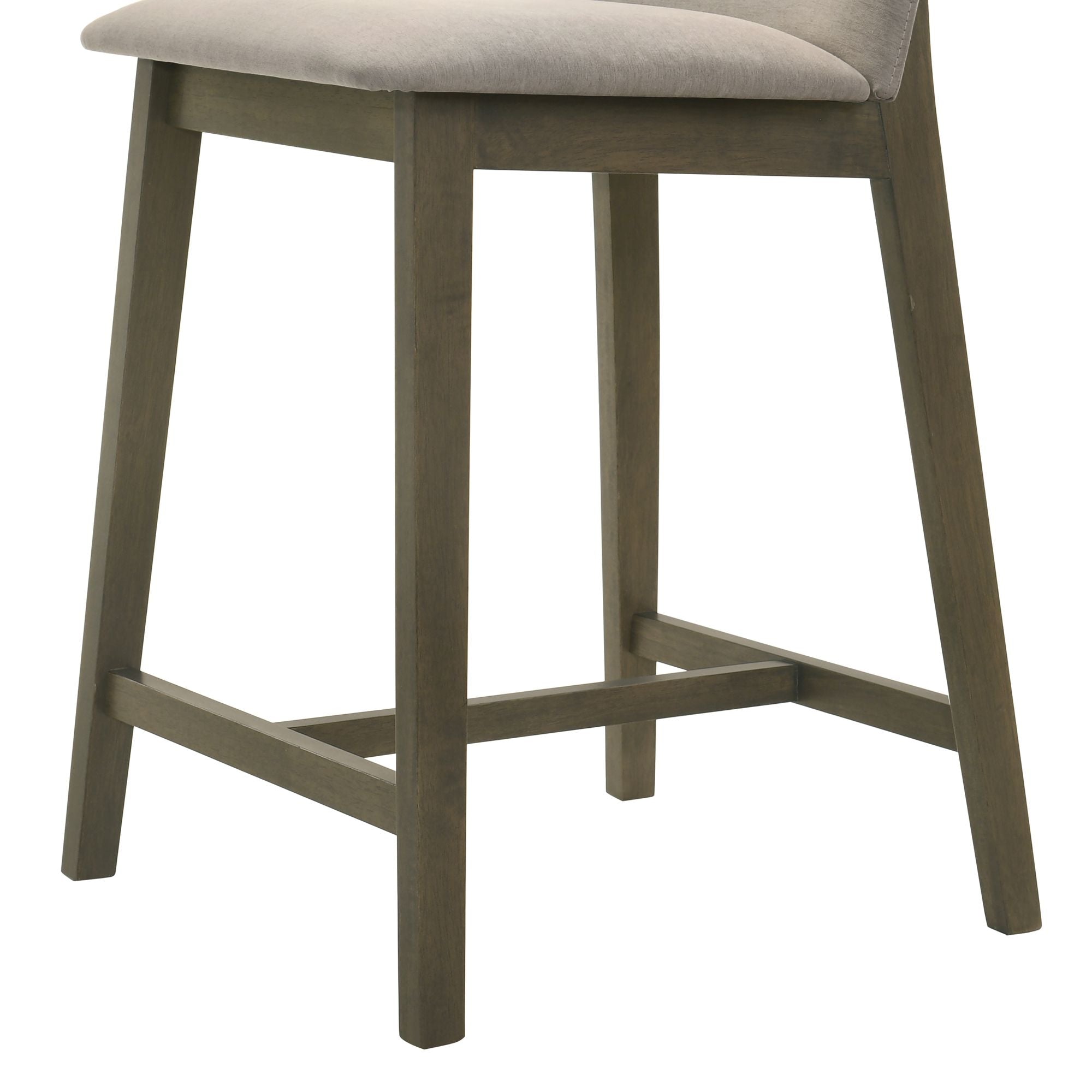 Allin - Upholstered Wood Counter Height Barstool