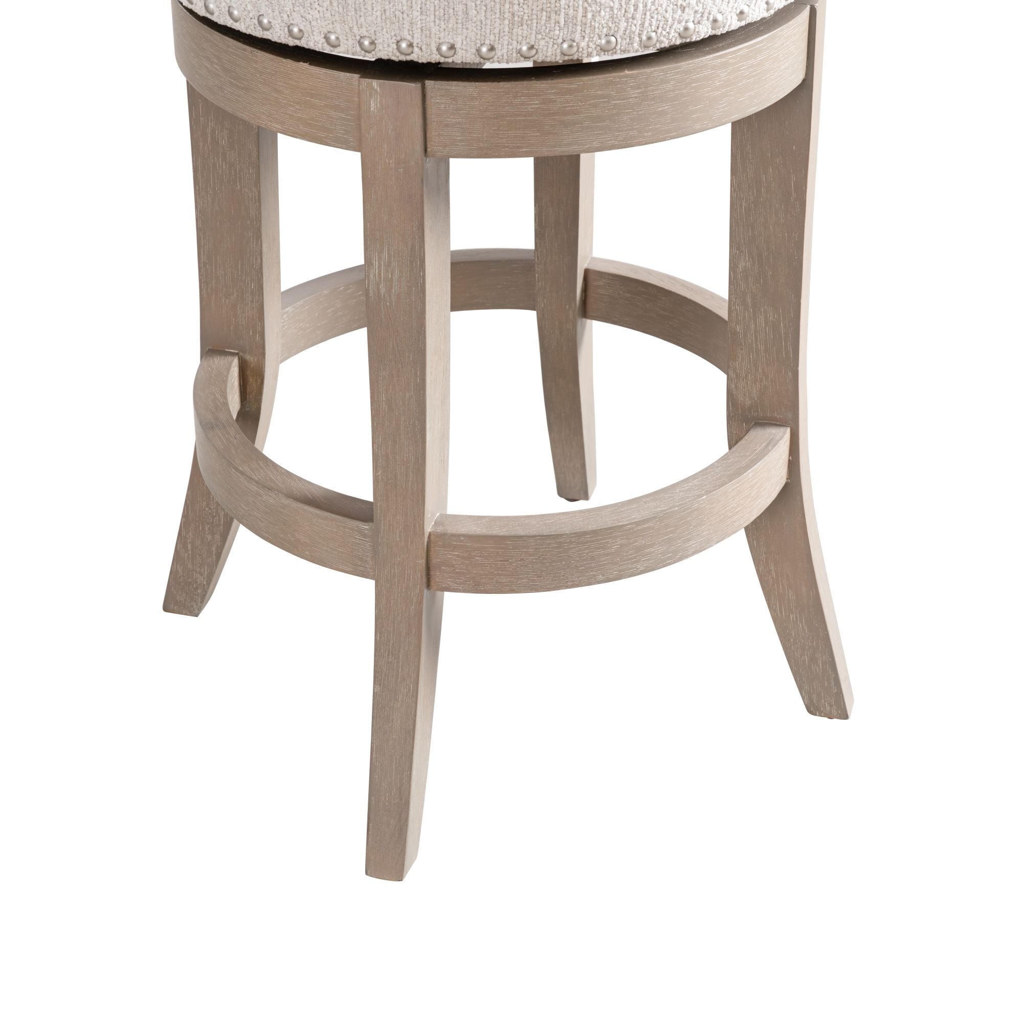 Mystic - Solid Wood Upholstered 26" Counter Height Swivel Barstool