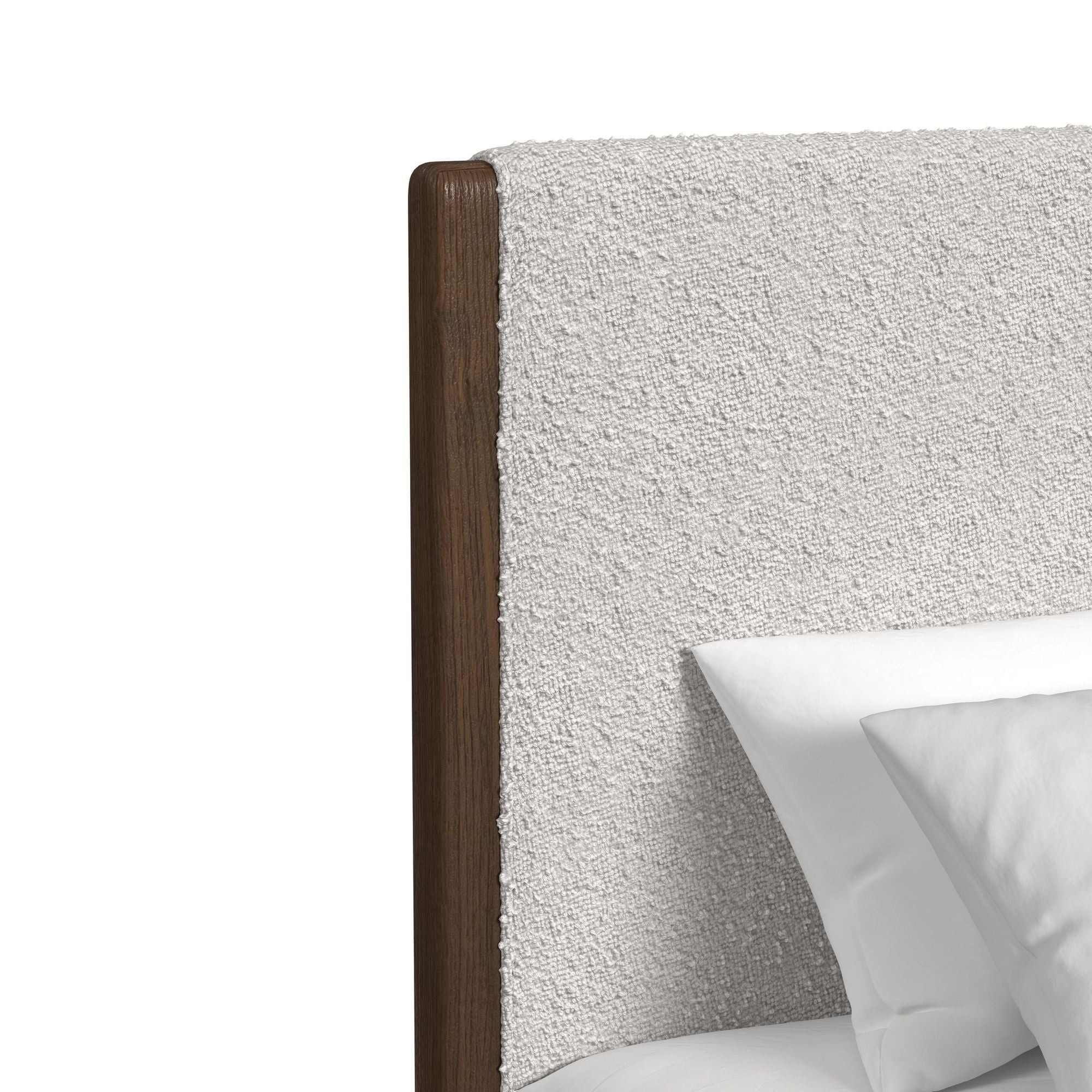 Brisbane - Upholstered Bedroom Set With Boucle And LED