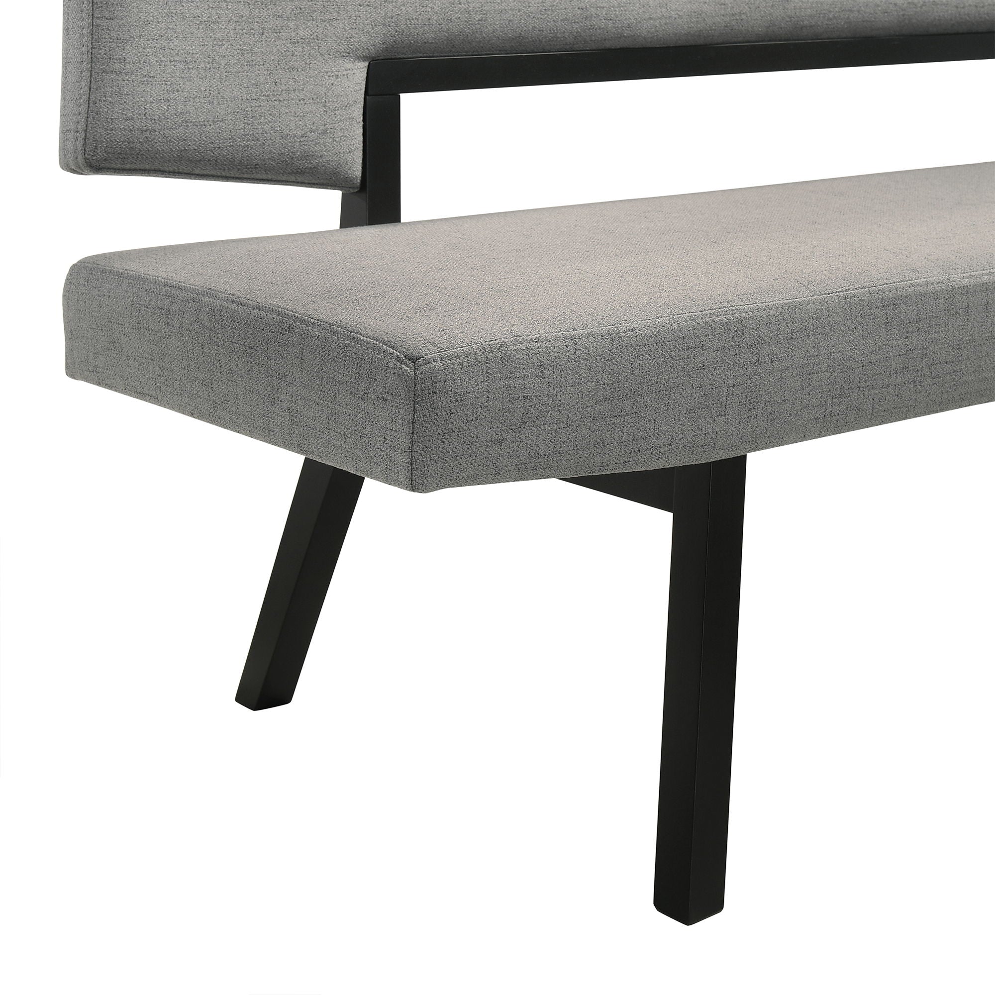 Channell - Dining Bench - Black / Charcoal