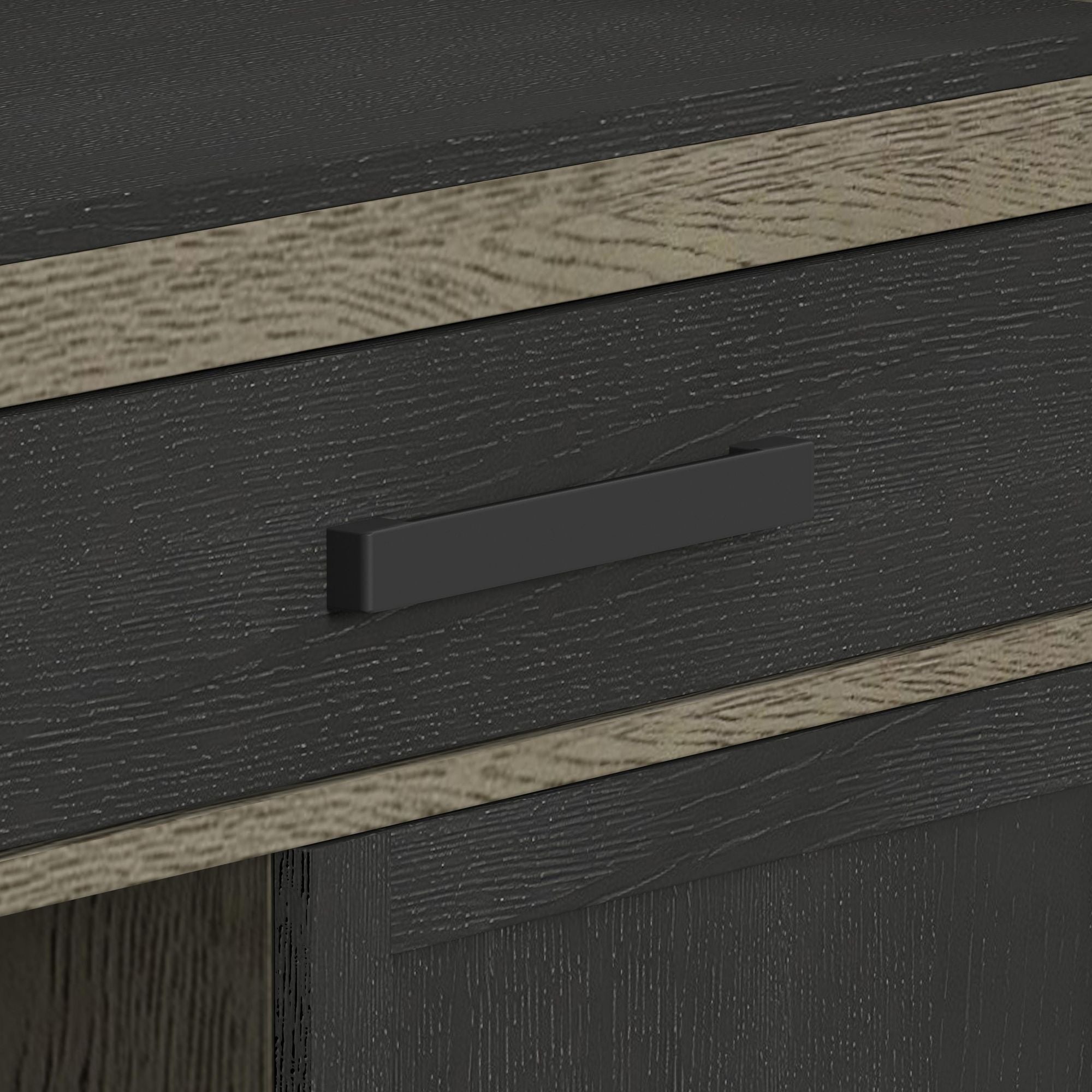 Jemma - Bar Table With Light - Gray And Dark Espresso