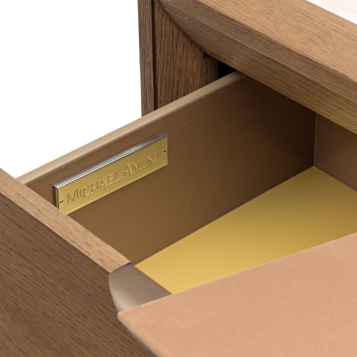 Portrait - 5-Drawer Chest With LED Lights - Sienna Brown