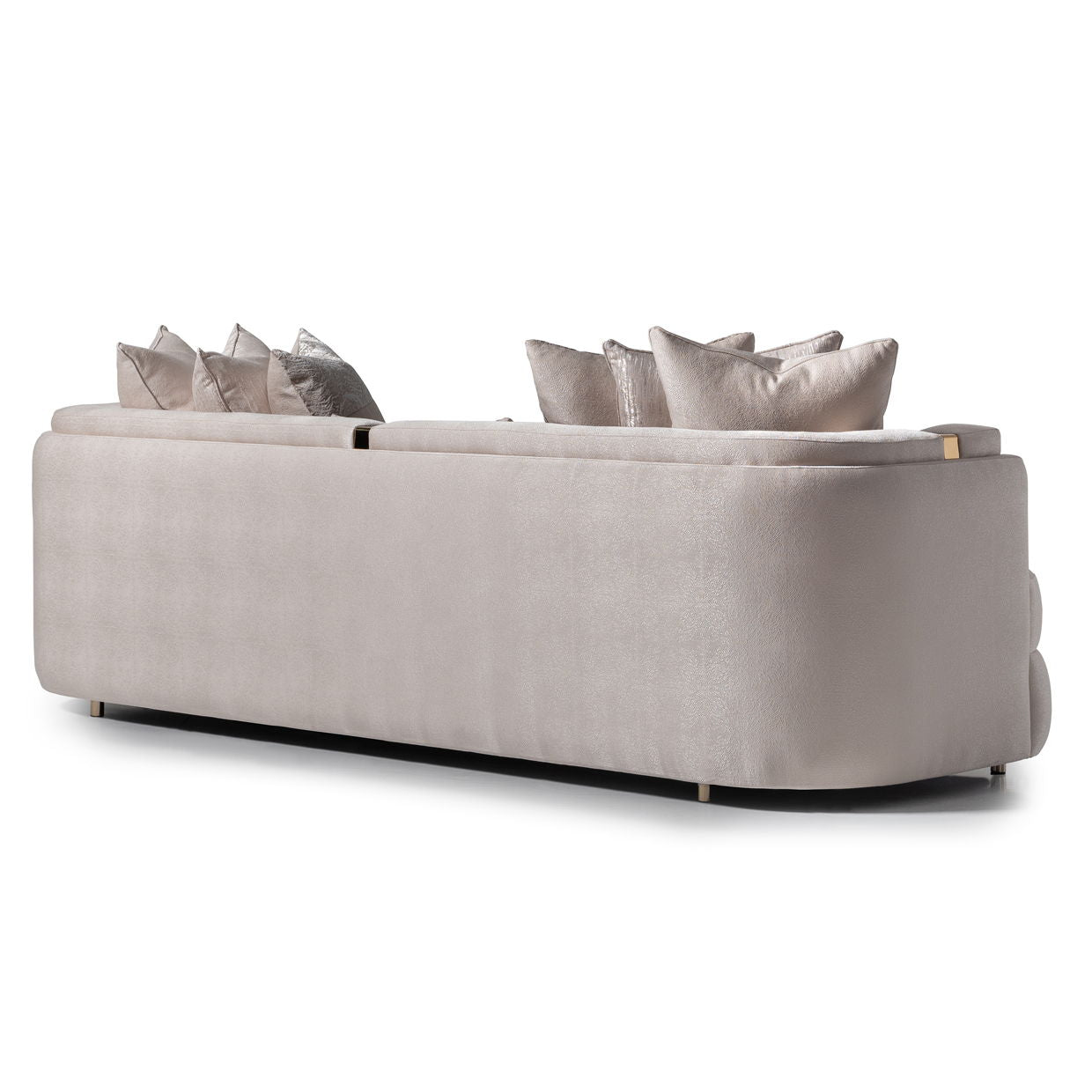 Carmela - Mansion Sofa - Almond / Gold