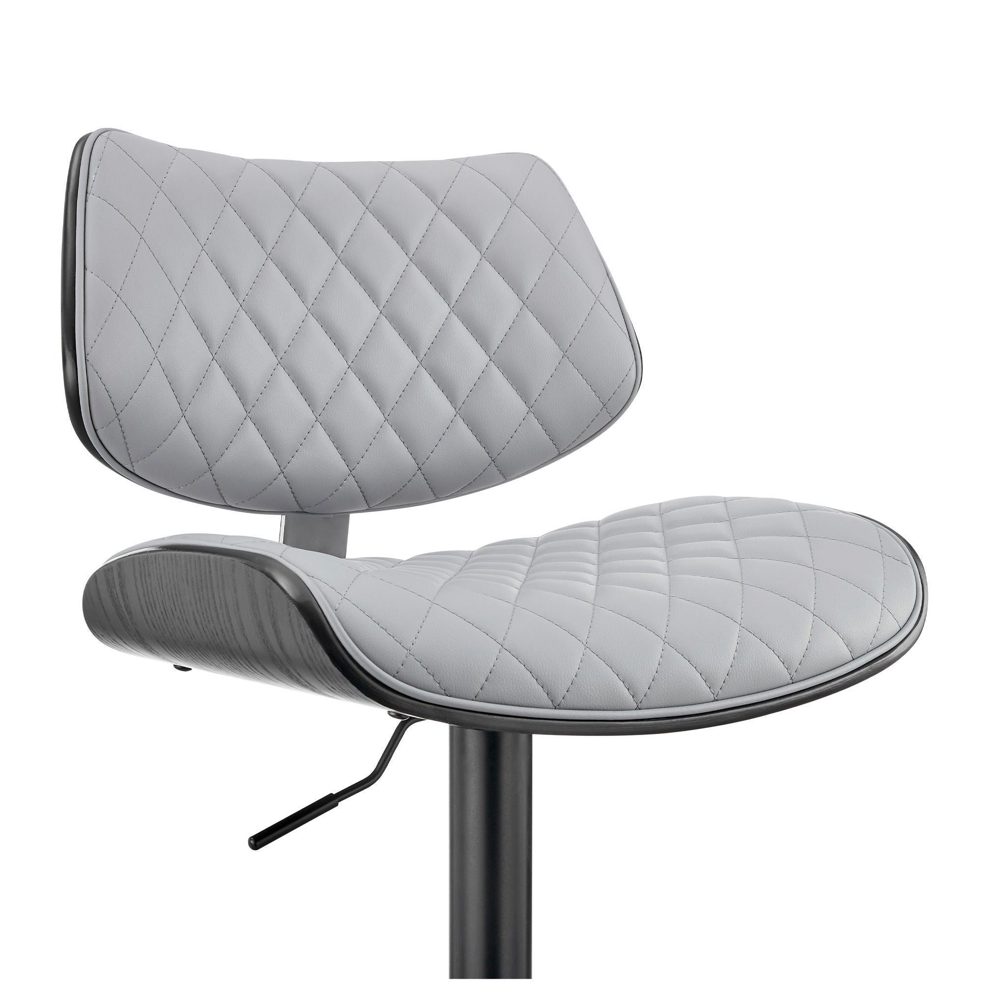 Leland - Adjustable Bar Stool - Gray / Black