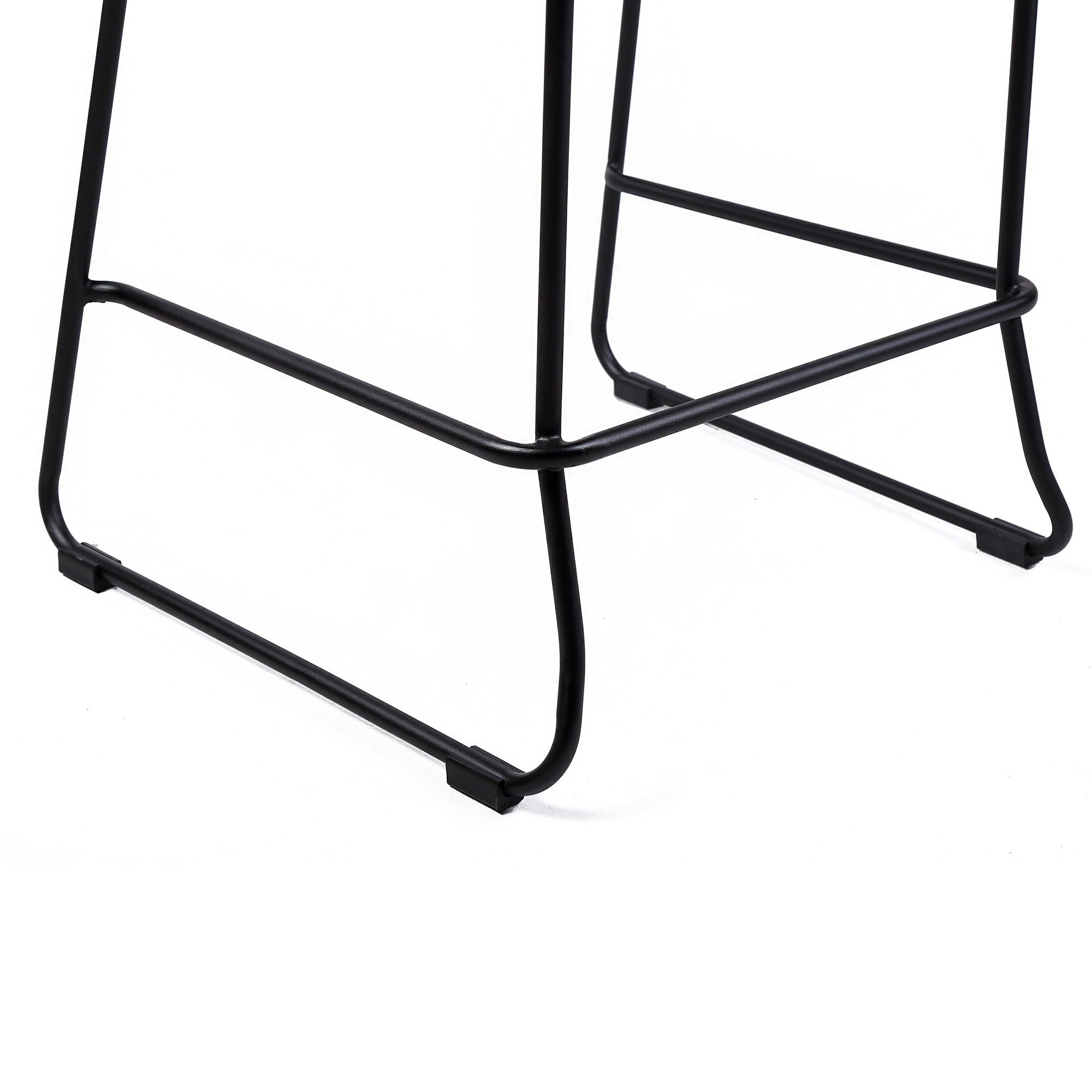 Shasta - 26" Outdoor Metal And Rope Stackable Barstool