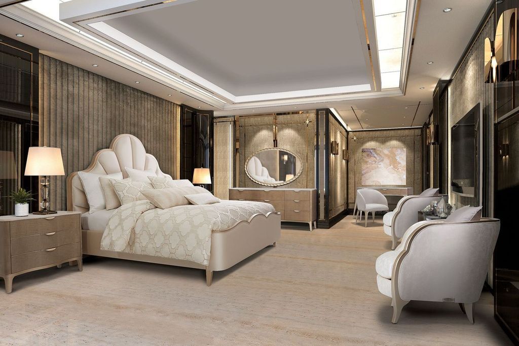 Malibu Crest - Scalloped Panel Bed