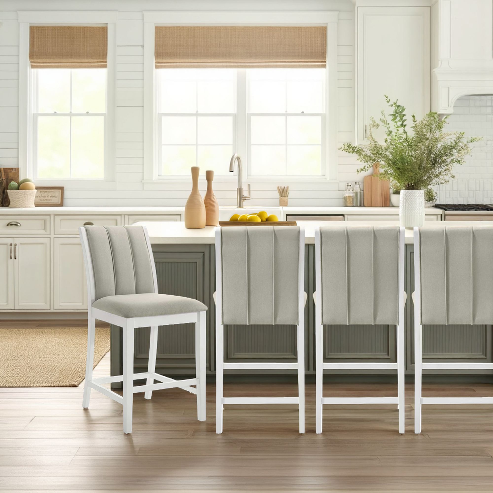 Nolan - 26" Counter Height Rubberwood Barstool