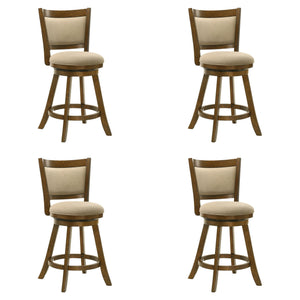 Aiden - Modern Farmhouse Swivel Wood Counter Height Kitchen Bar Stool