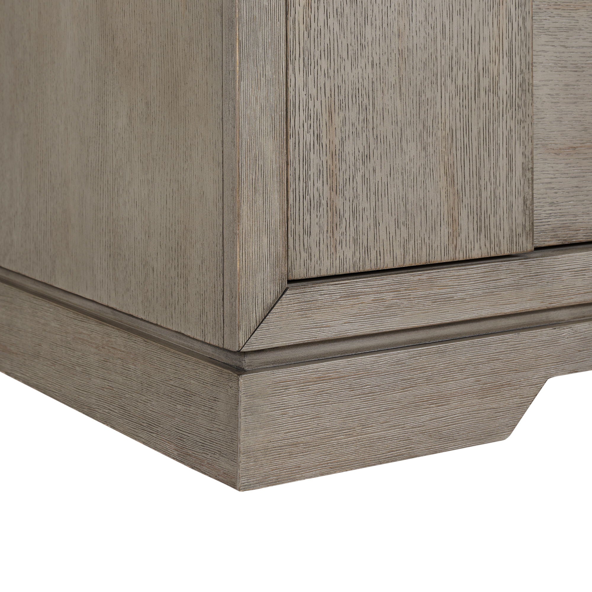 Kelis - 4 Piece Bedroom Set With Queen Panel Bed And LED - Gray
