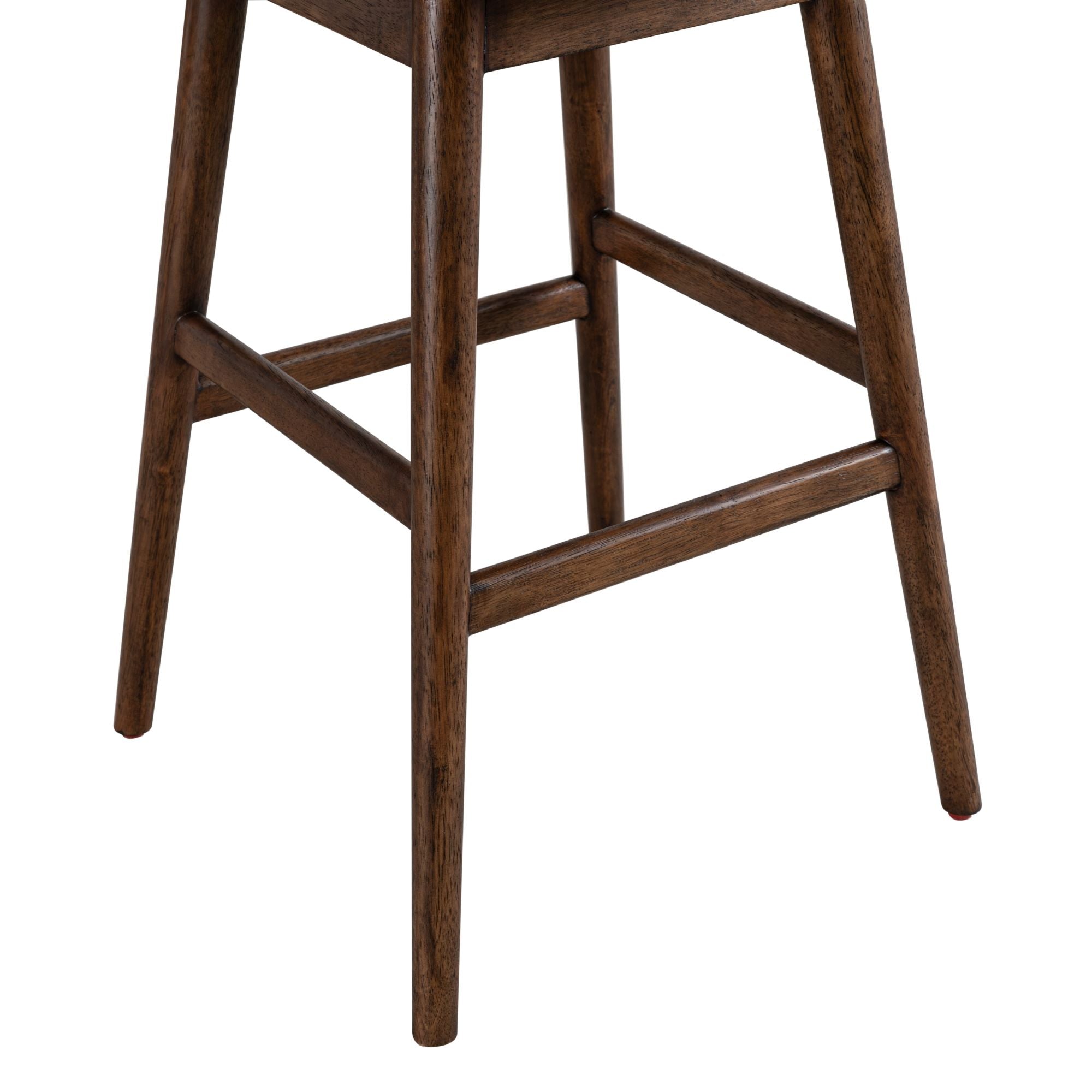 Sadie - Solid Wood Upholstered 30" Bar Height Swivel Barstool