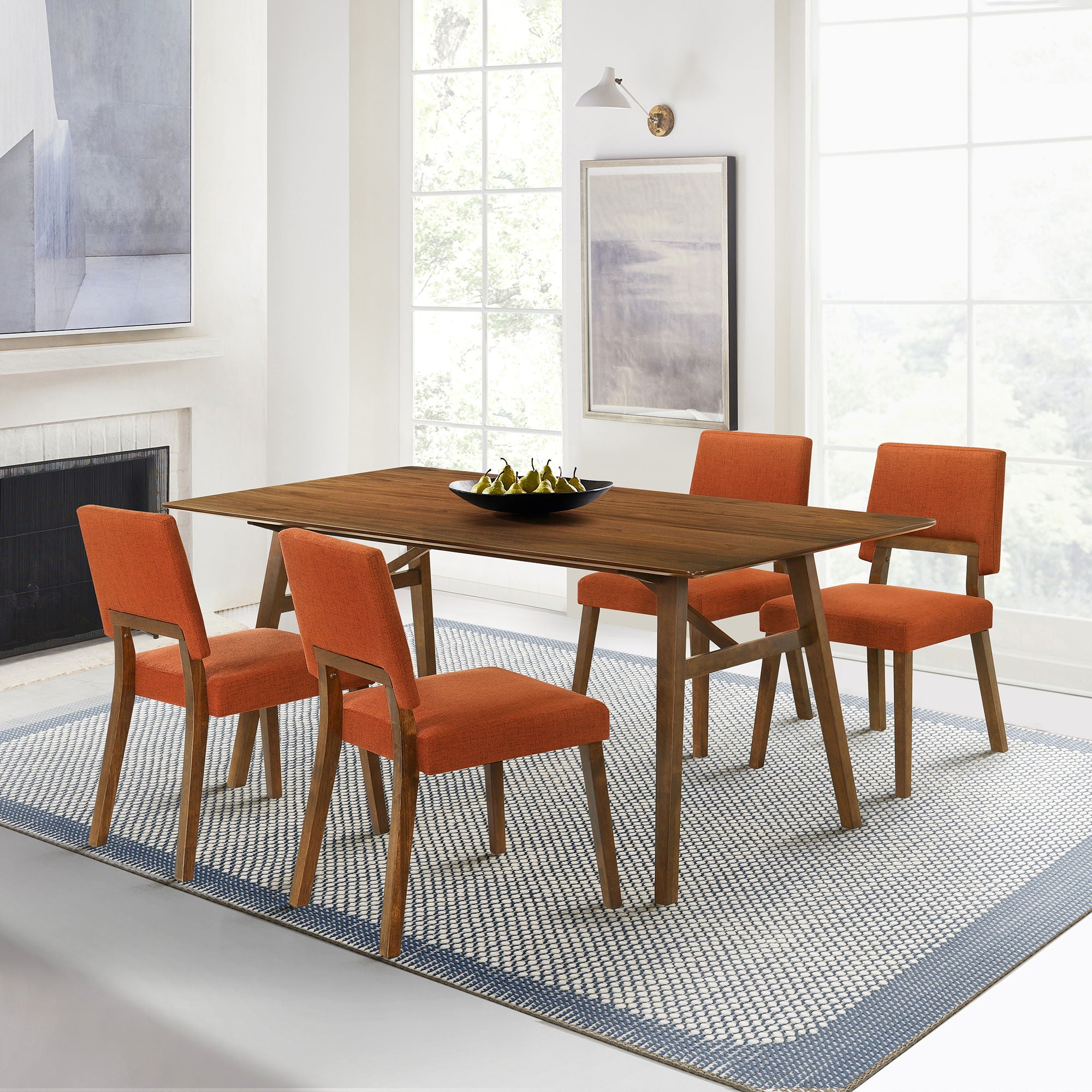 Channell - Dining Chair With Walnut Frame