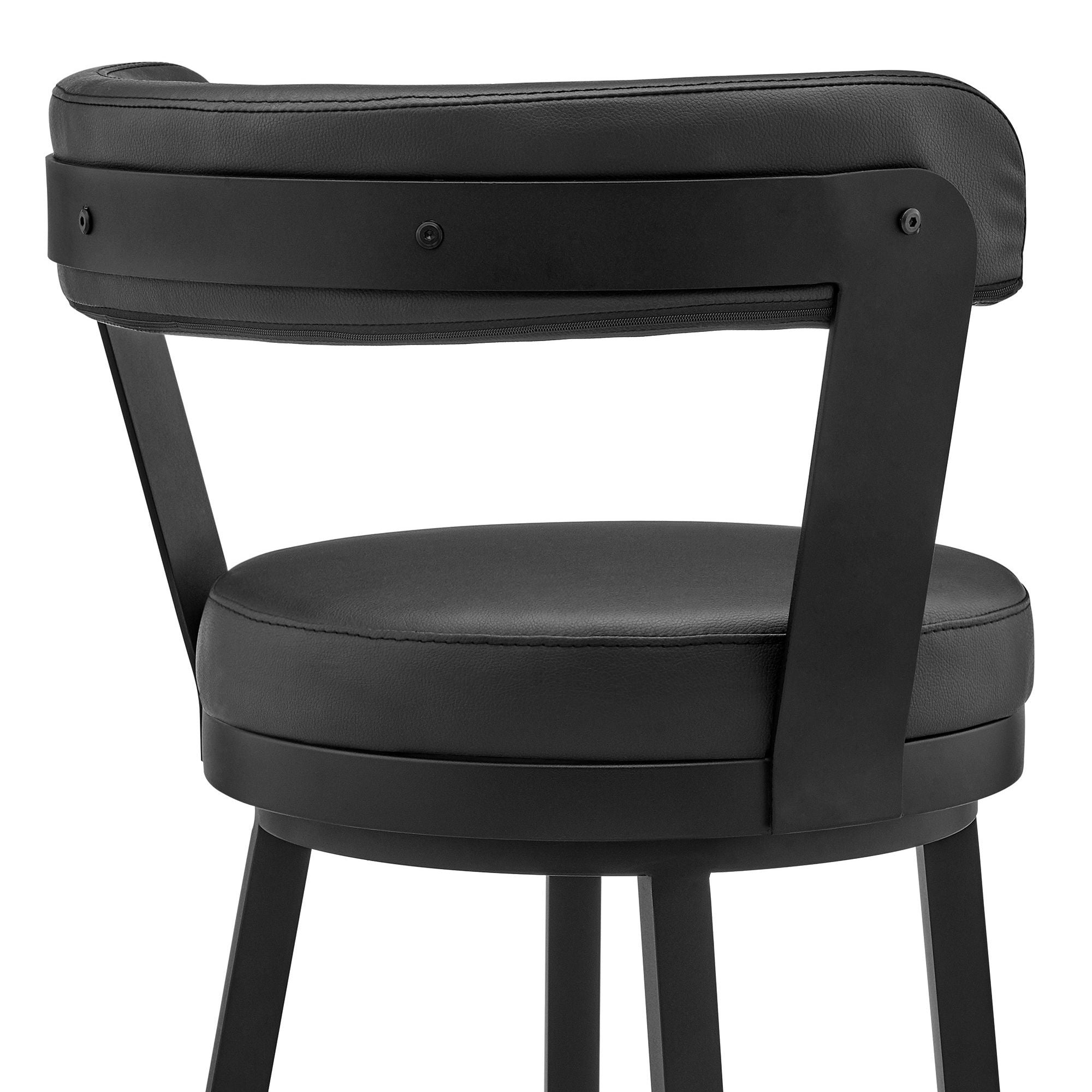 Bryant - Swivel Bar Stool With Black Frame
