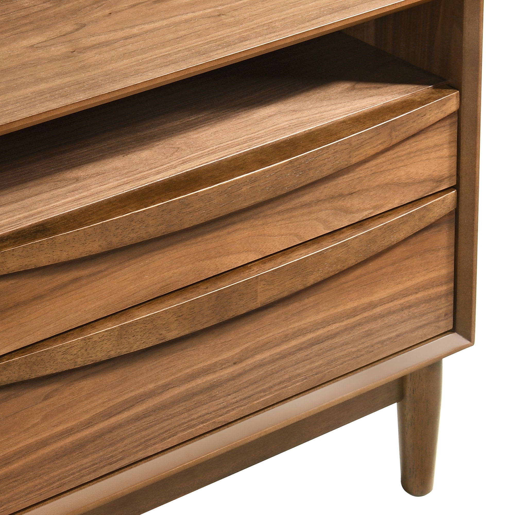 Artemio - 2 Drawer Wooden Nightstand With Shelf