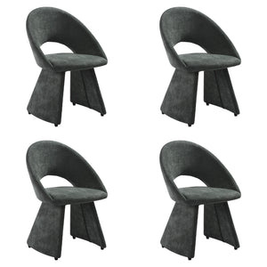Angelina - Modern Curved Back Upholstered Dining Chair