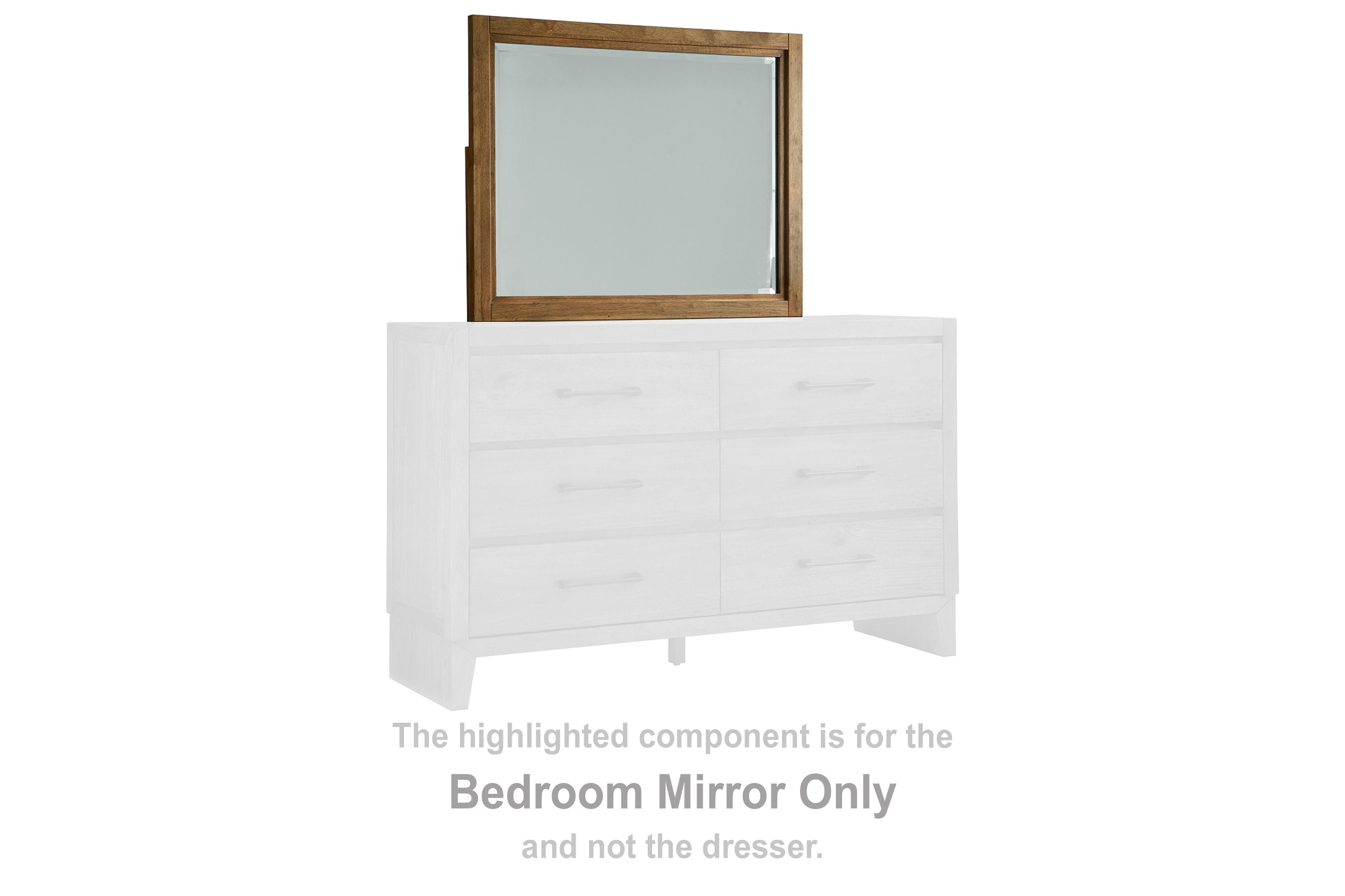 Sherbana - Bedroom Mirror - Light Brown