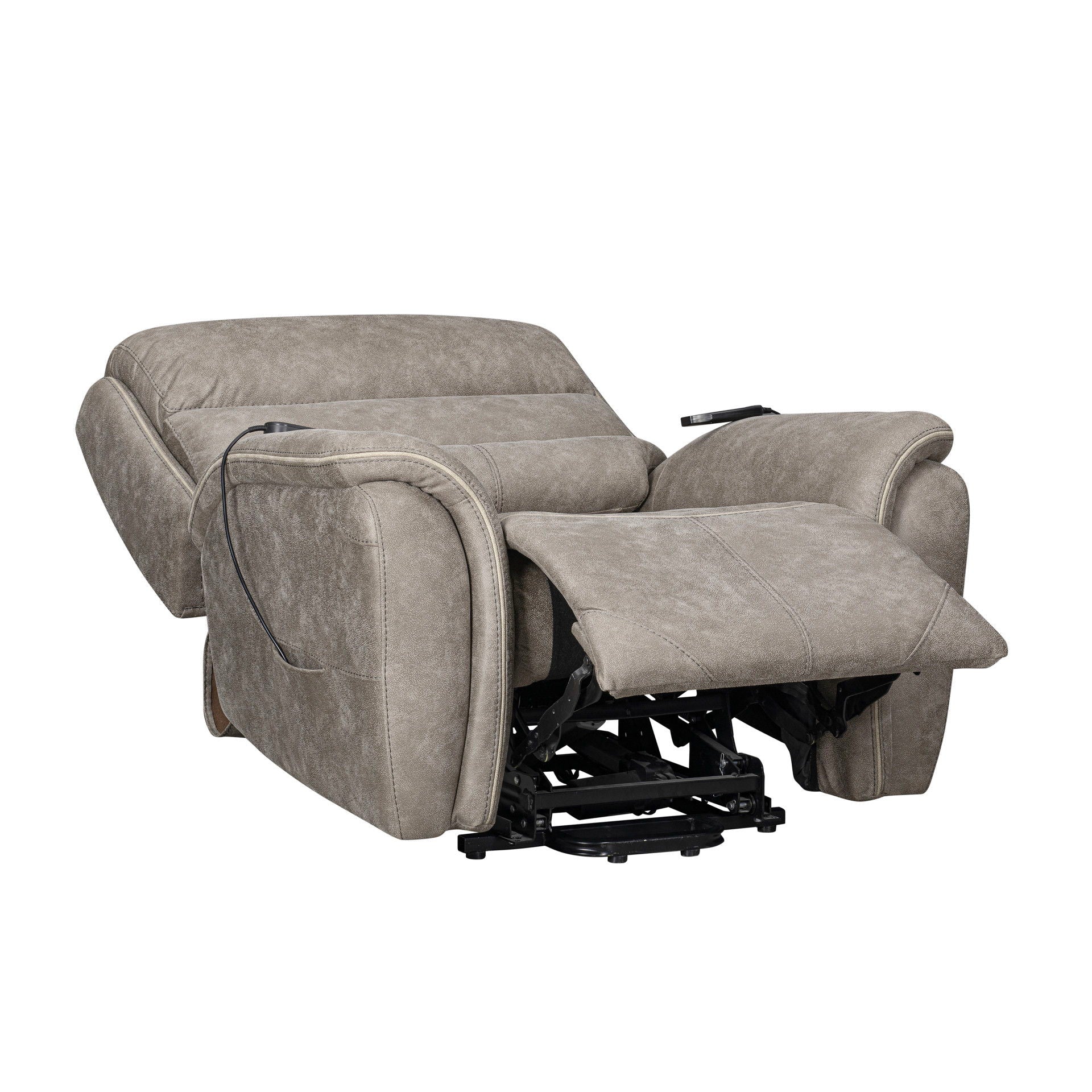 Kamari - Power Lift Recliner With Heat & Massage - Gray
