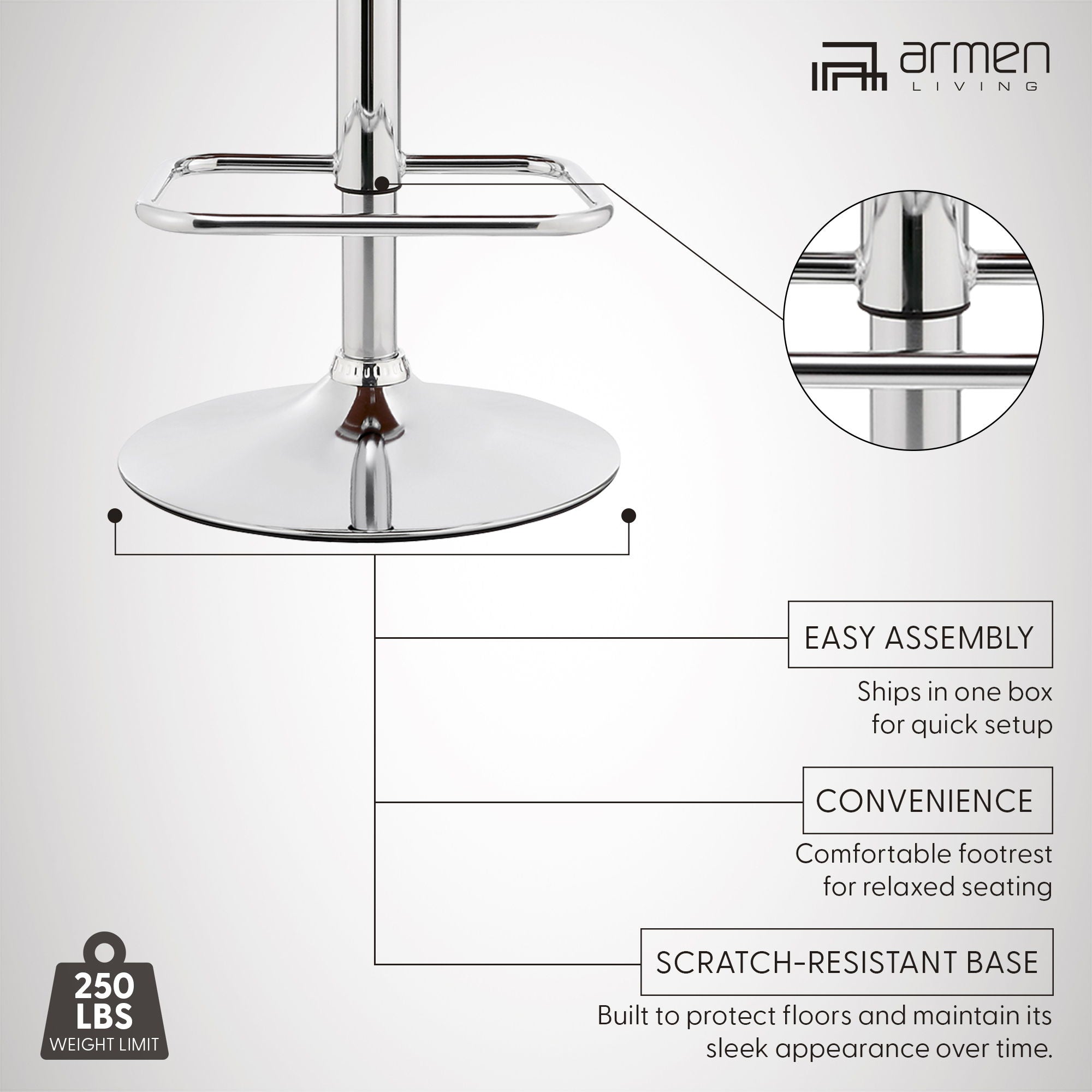 Leland - Adjustable Bar Stool