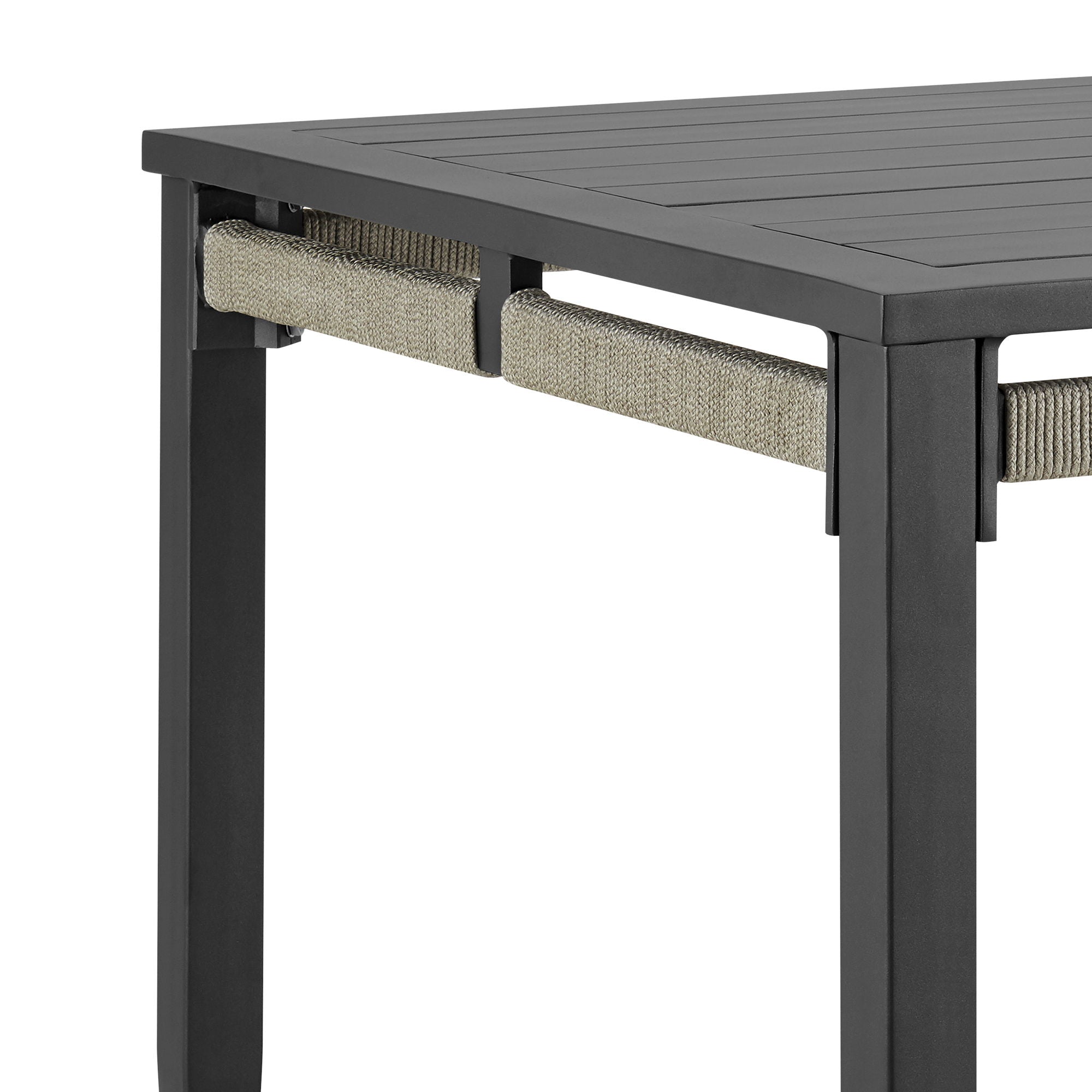 Zella - Rectangular Dining Table - Charcoal / Light Gray