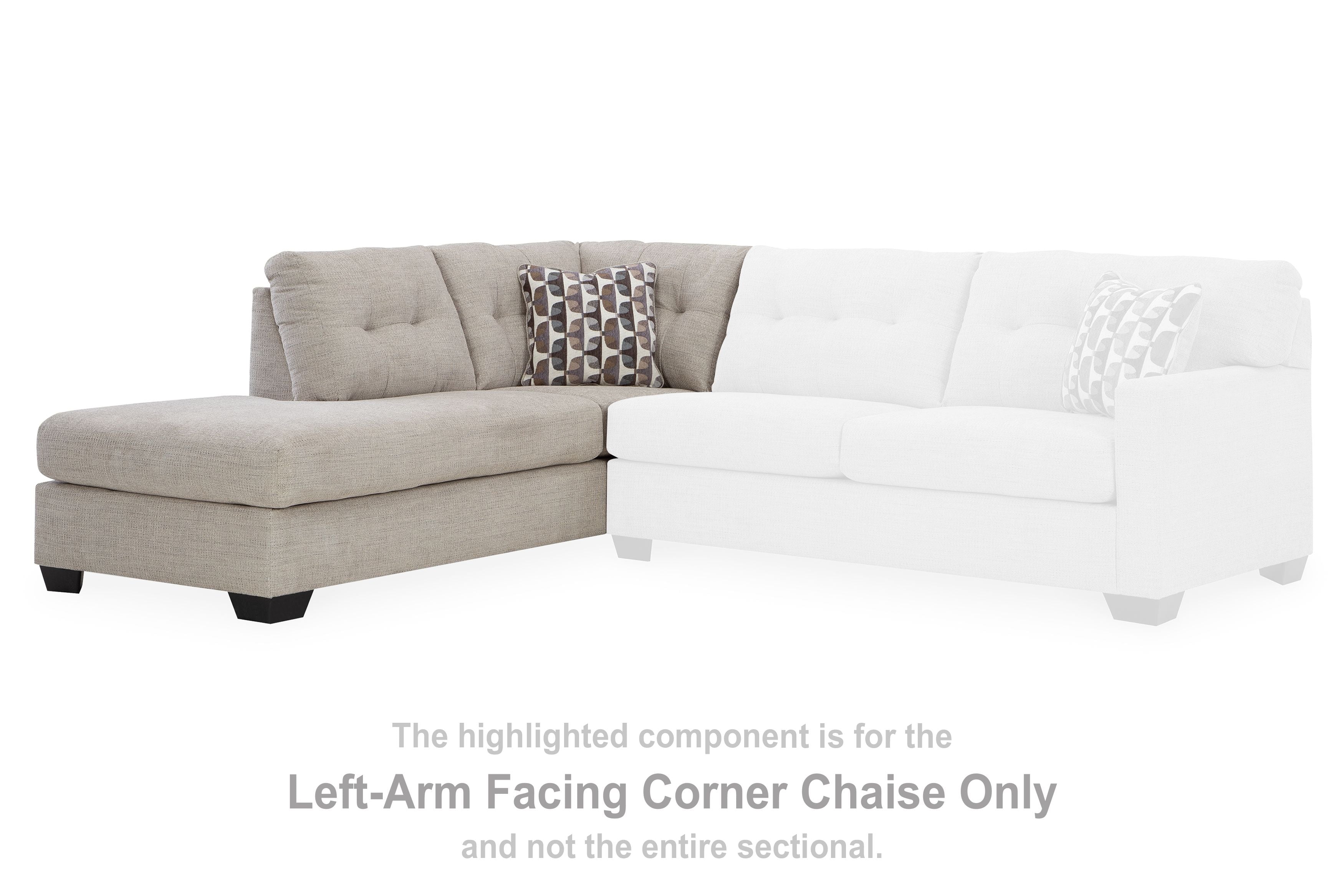 Mahoney - Laf Corner Chaise - Pebble