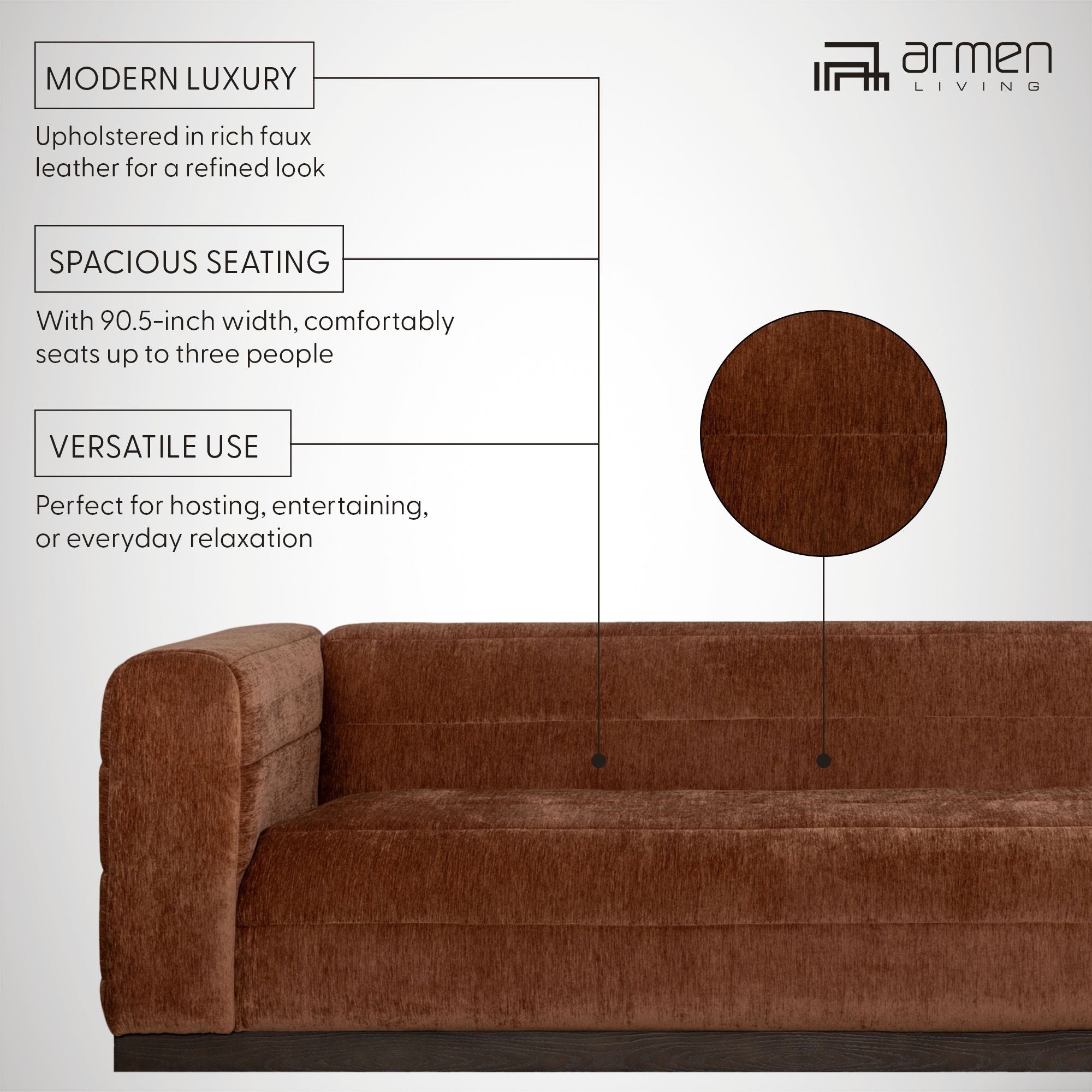 Brea - 3-Seater Sofa