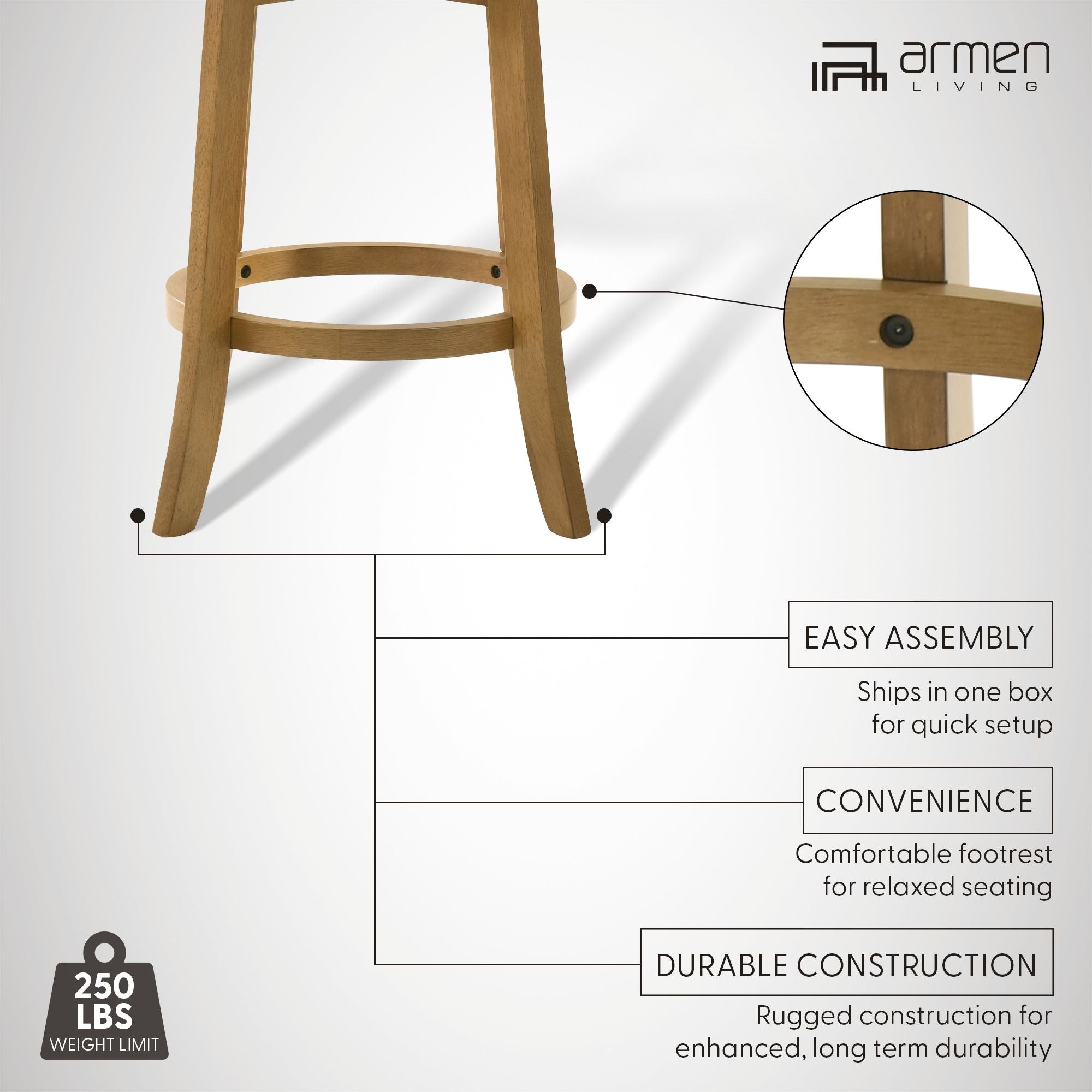 Elle - Swivel Counter Stool