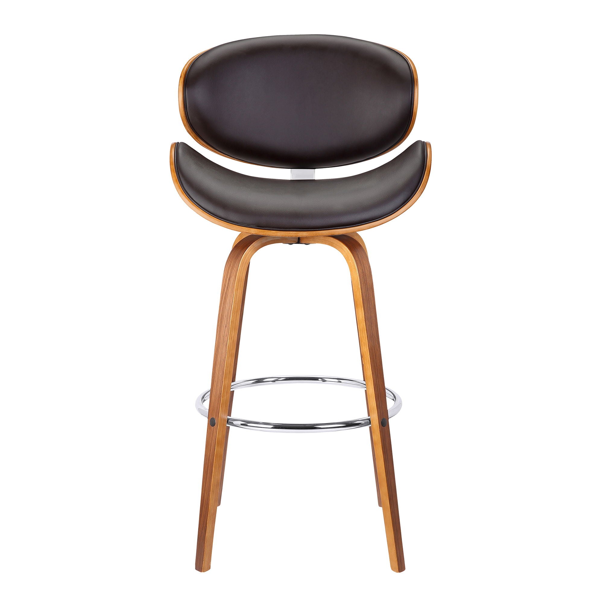 Solvang - 26" Swivel Counter Stool - Brown / Walnut